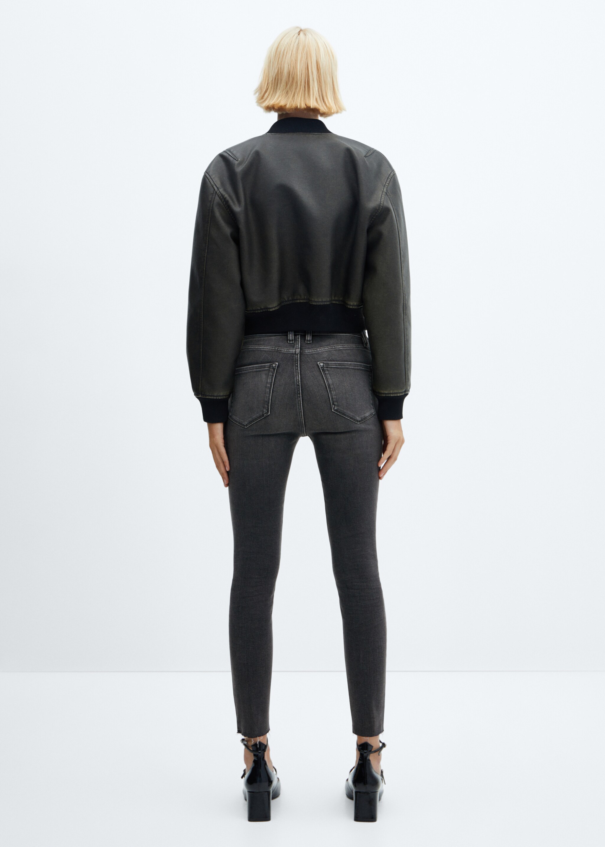 Skinny cropped jeans - Reverse of the article, Open Grey. Ref: 57085957-00.