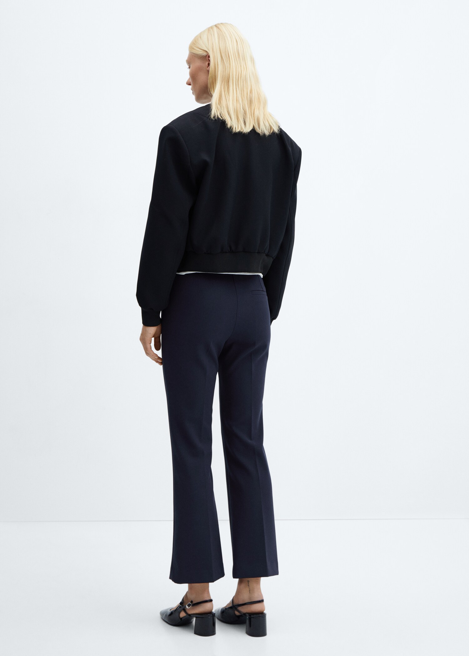 Cropped flared trousers - Reverse of the article