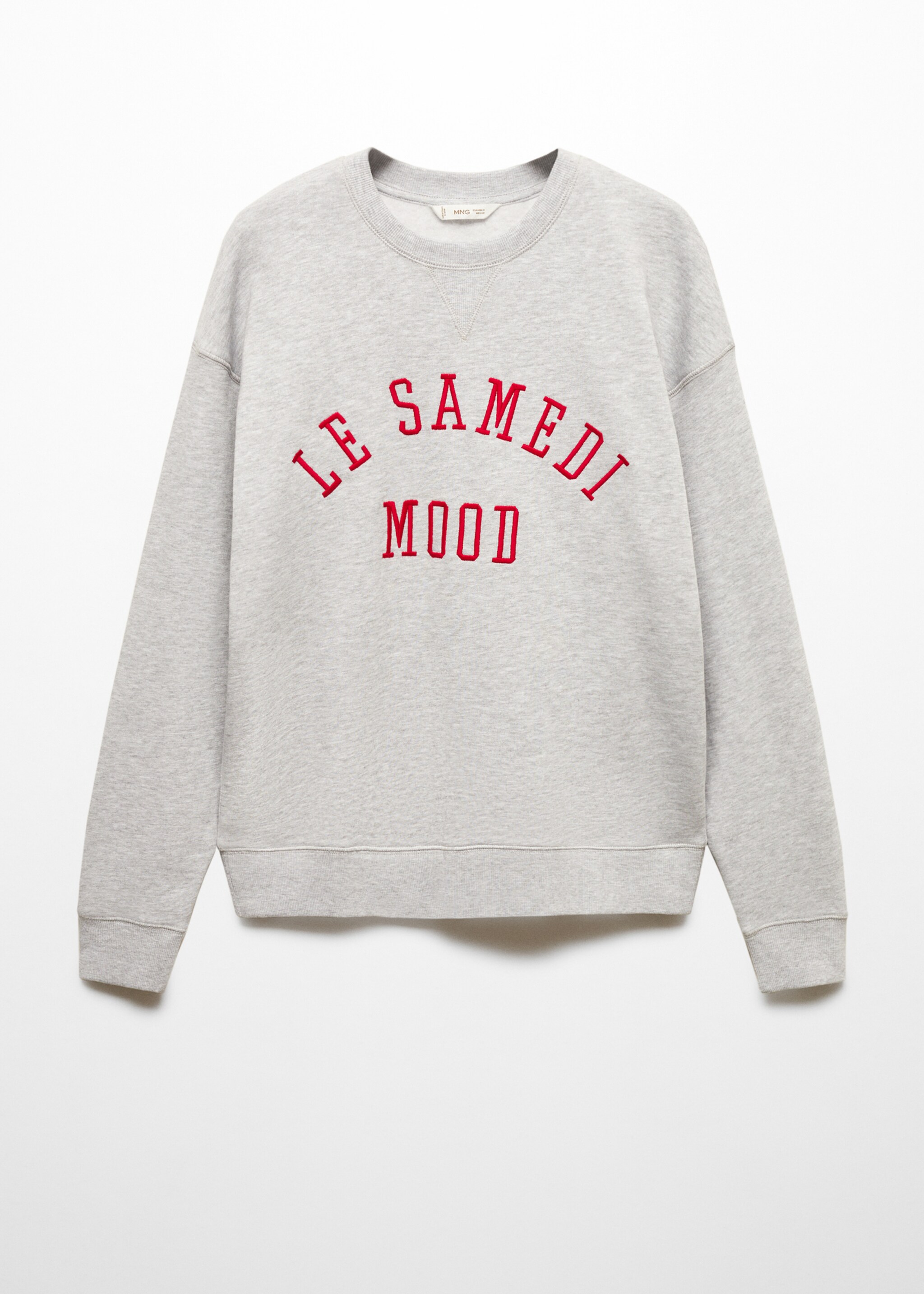 Embroidered message sweatshirt - Article without model