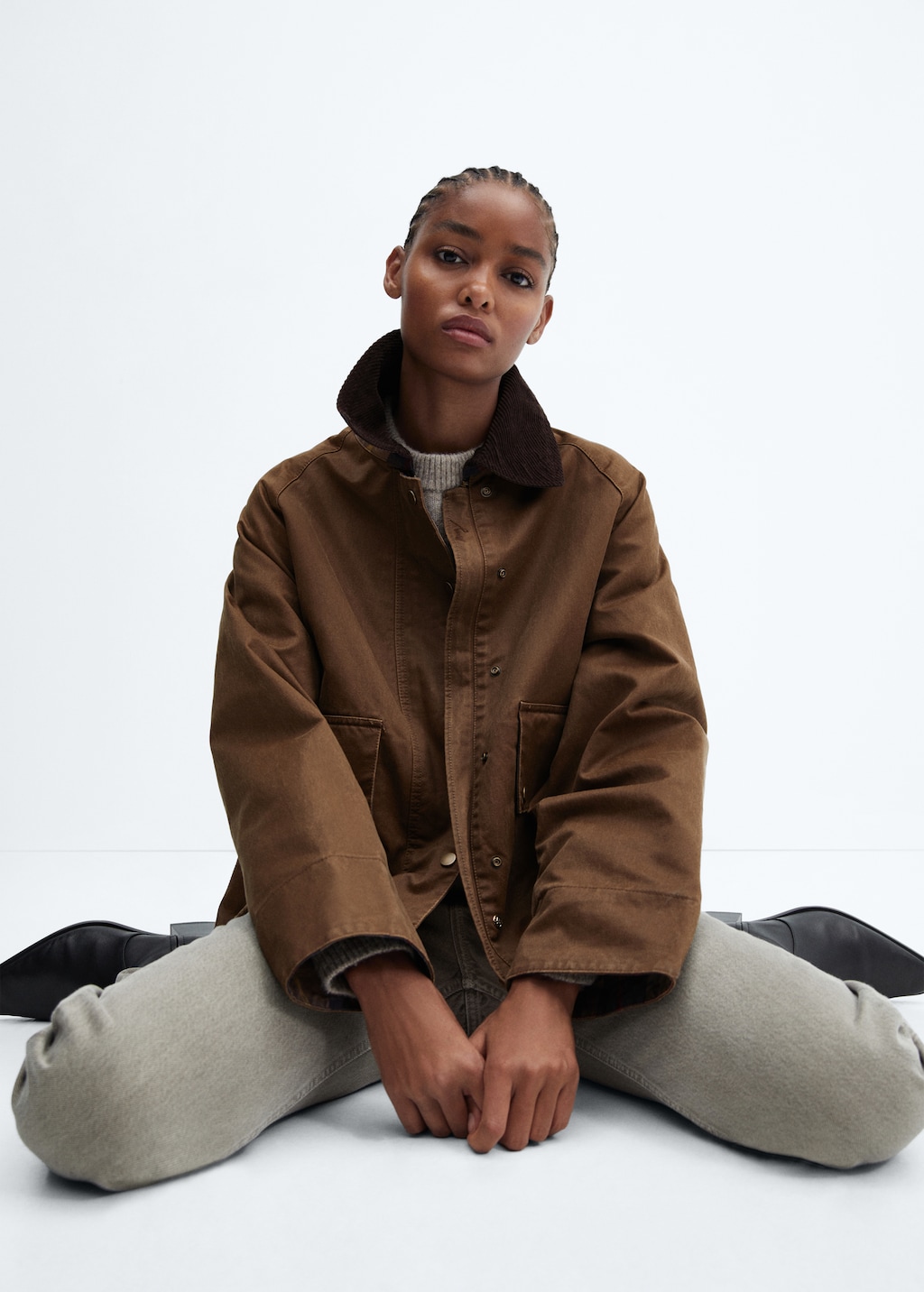 Parka femme mango outlet best sale