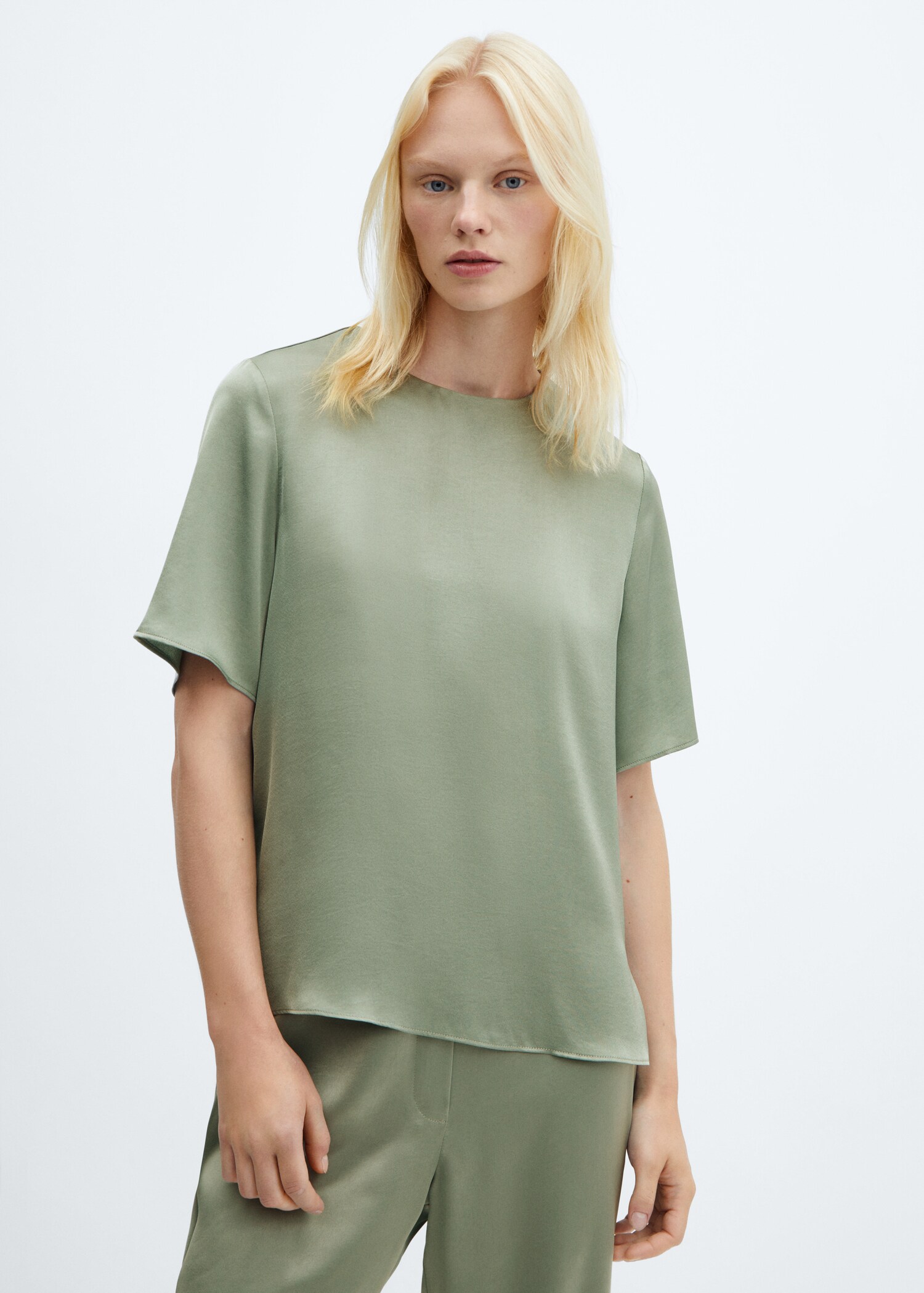 Satin blouse - Medium plane