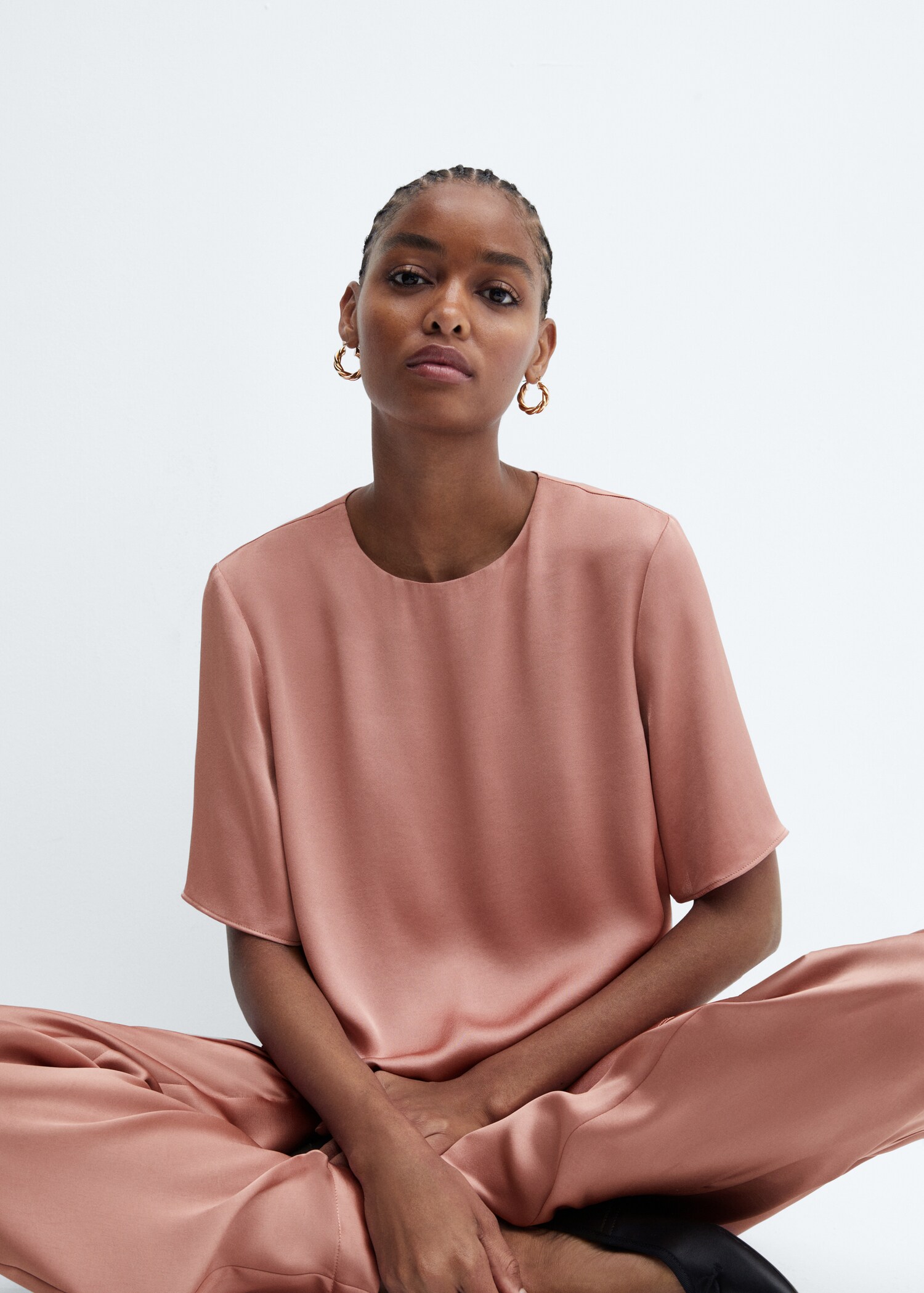 Satin blouse - Details of the article 2