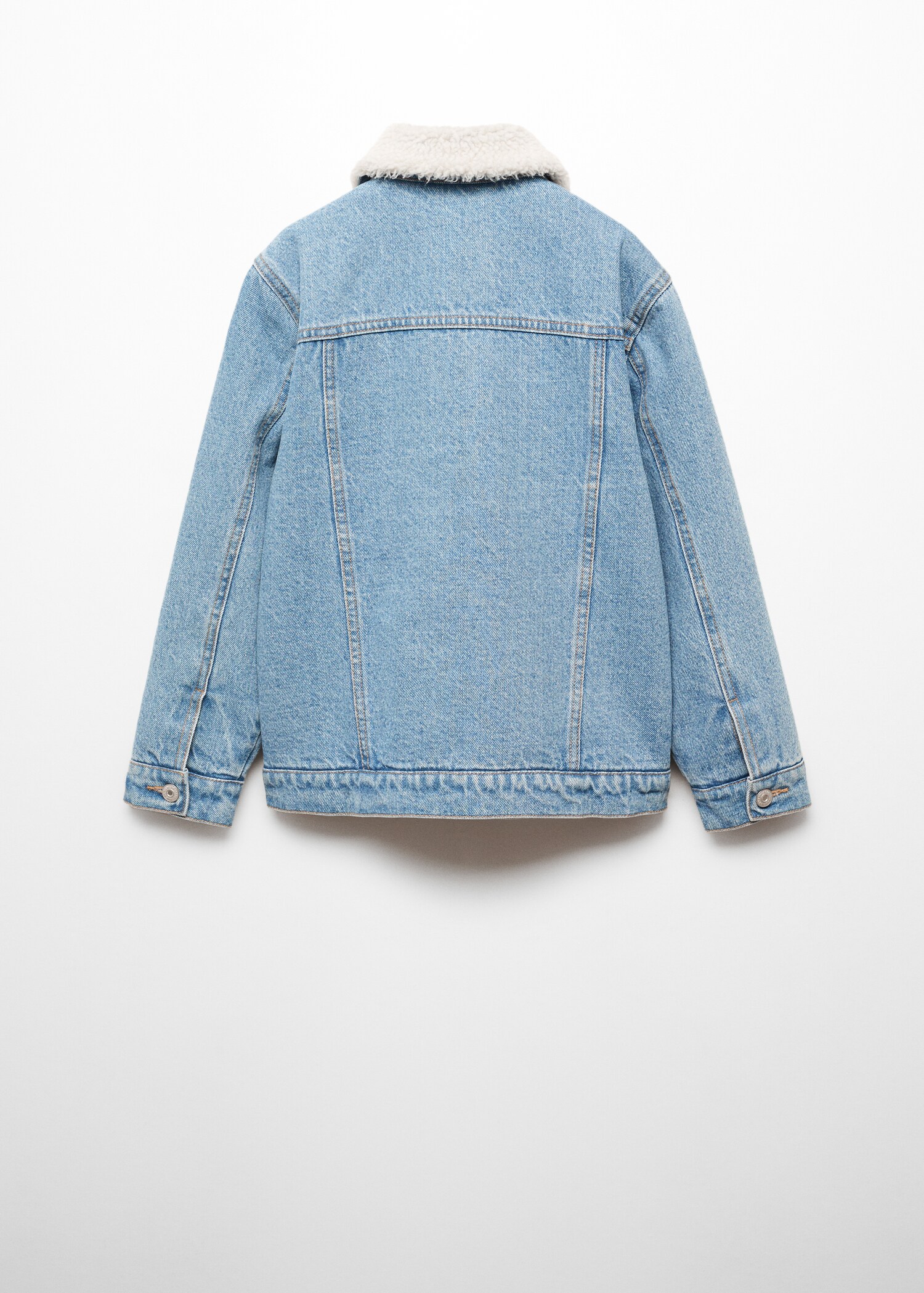 Jacket with shearling-effect lining - Reverse of the article