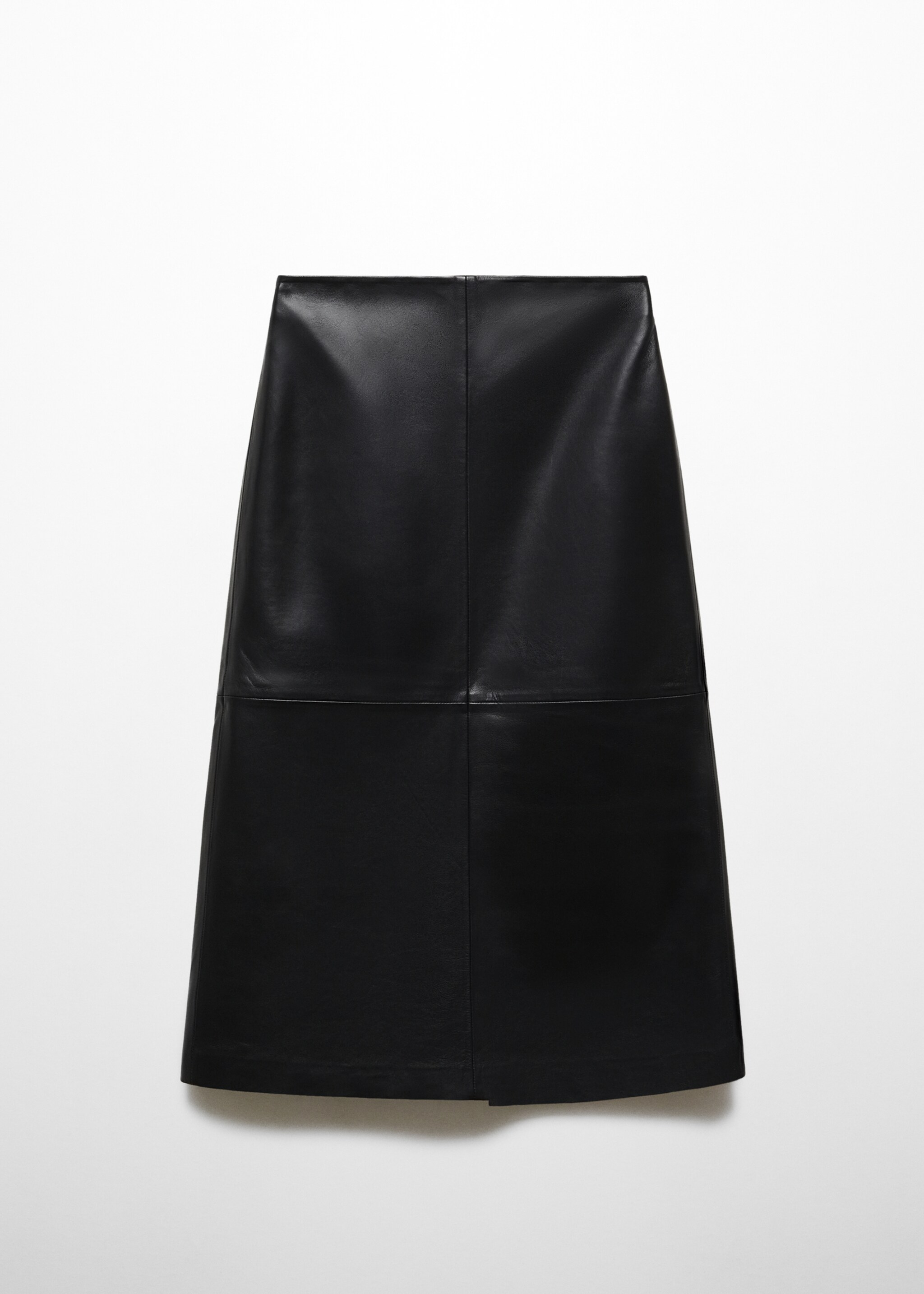 Leather midi skirt - Article without model