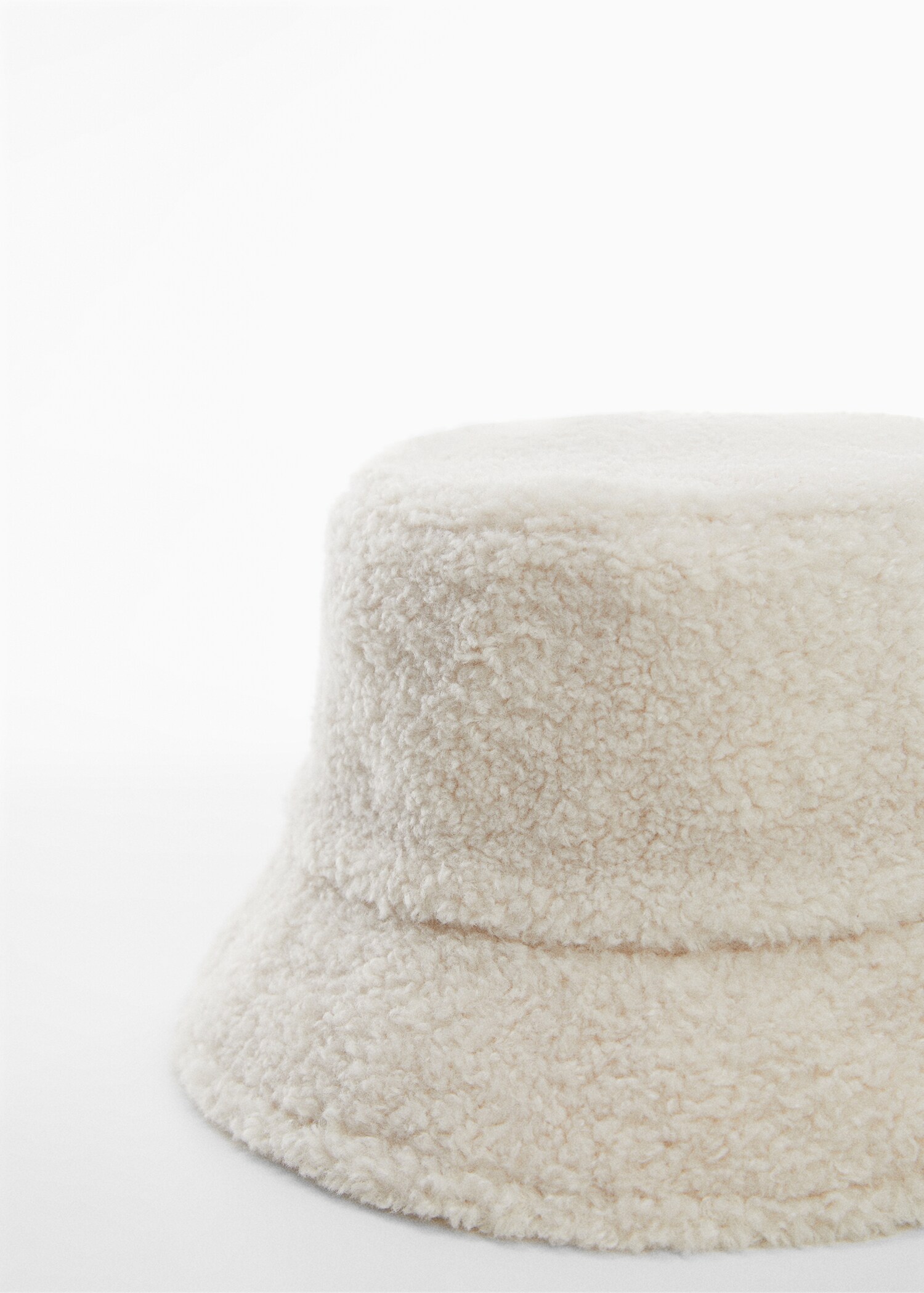 Fur-effect bucket hat - Medium plane