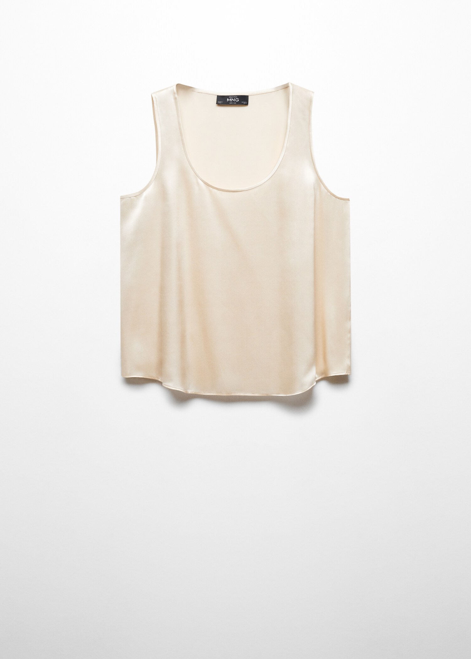 Silk top with wide straps - Article without model