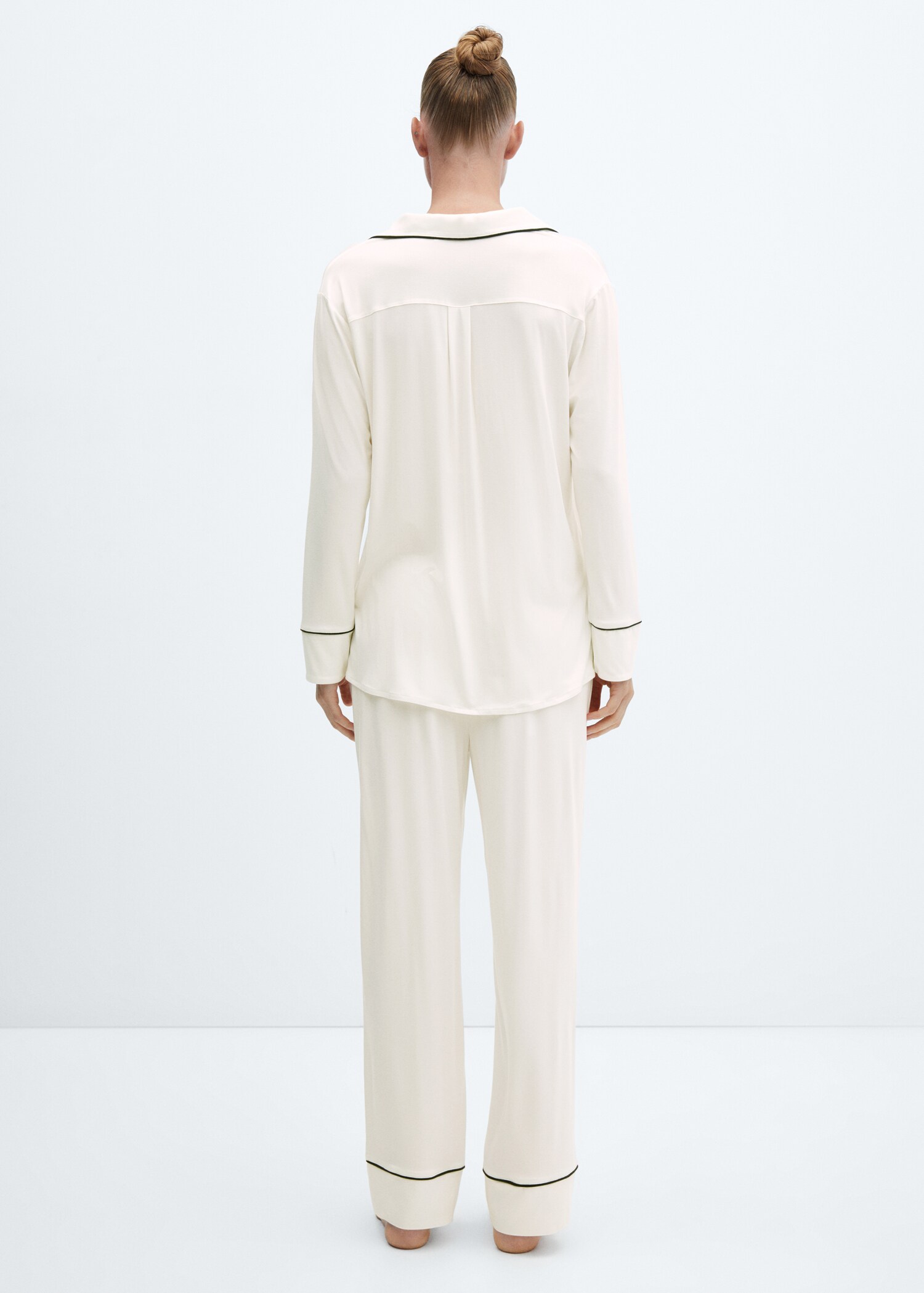 Pantalons pijama rivet contrast - Revers de l'article