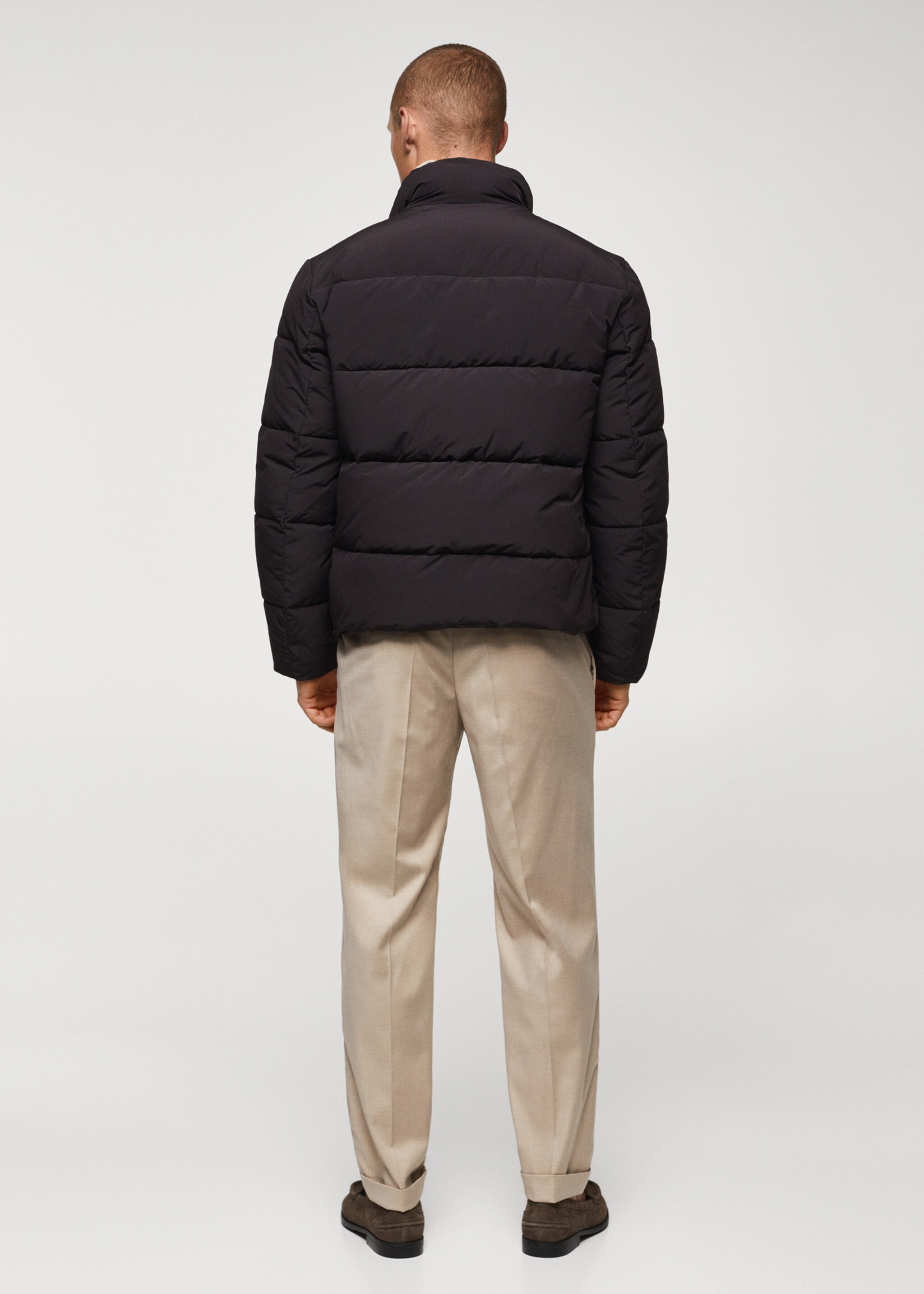 Water-repellent quilted anorak - Reverse of the article