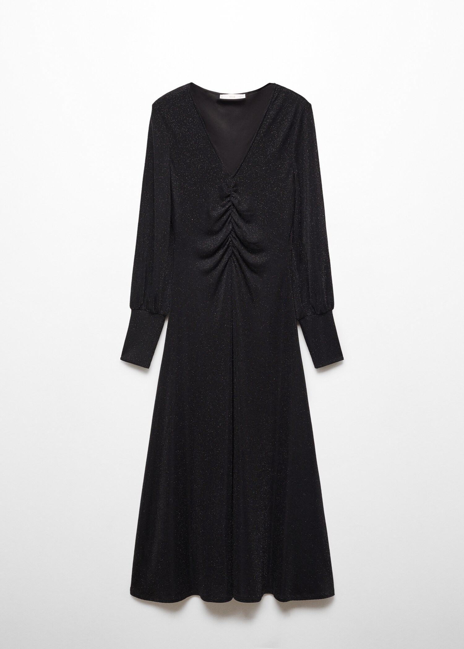 Glänzendes drapiertes Kleid - Artikel ohne Model