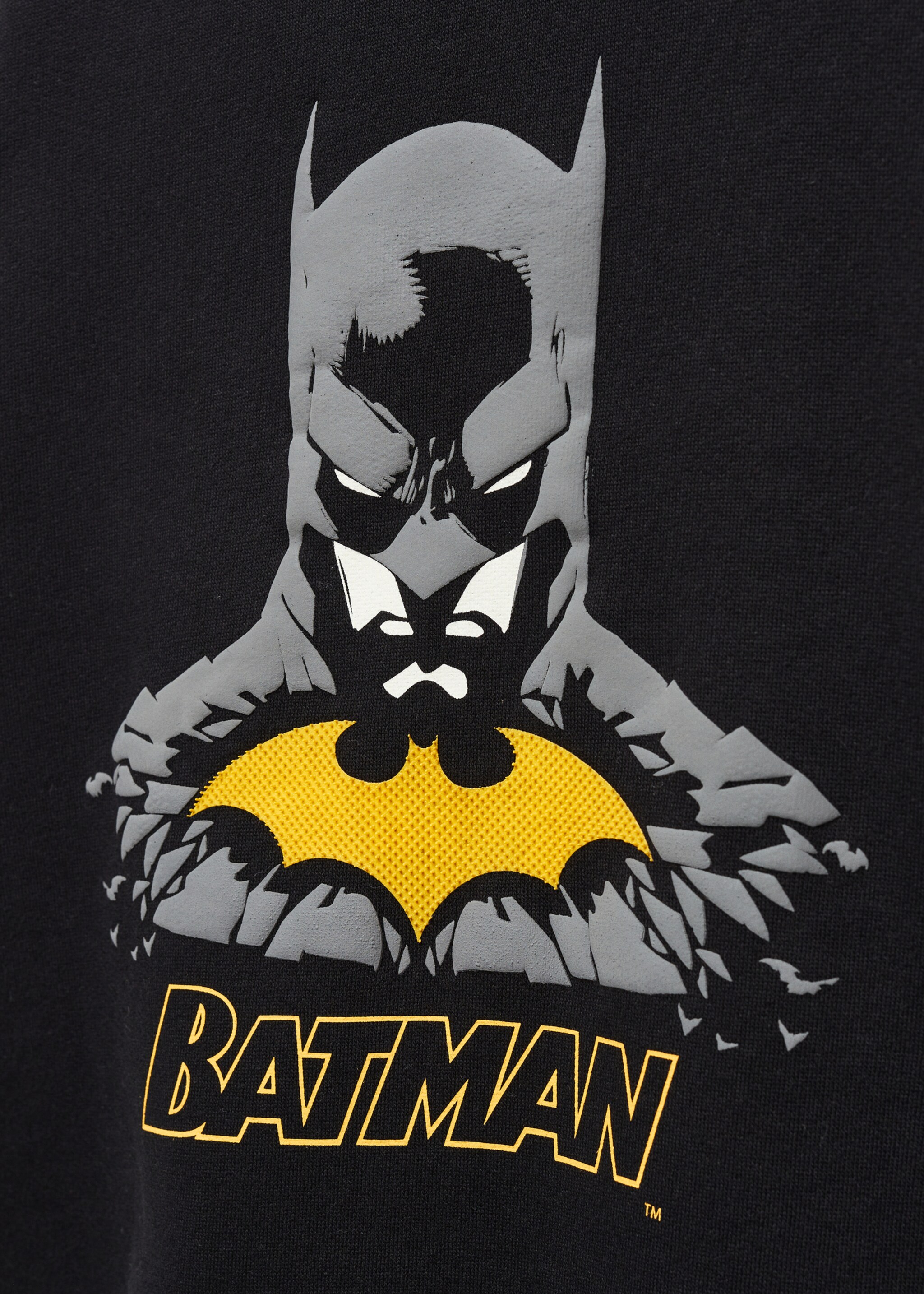 Batman sweatshirt - Details of the article 8, Black. Ref: 57086716-00.