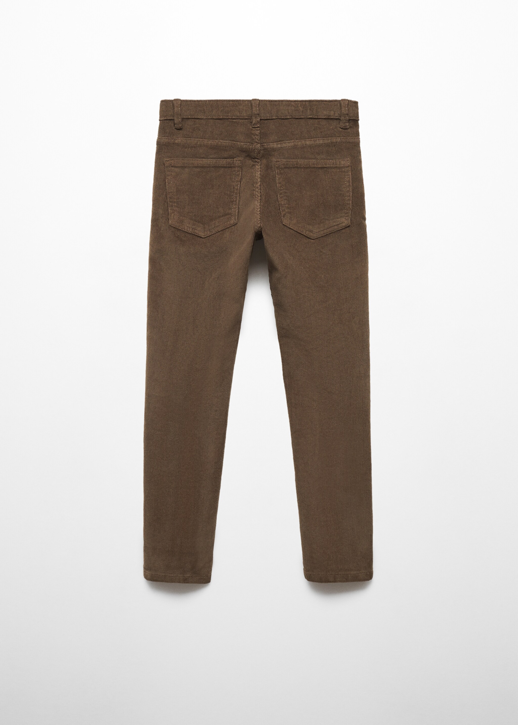 Corduroy straight trousers - Reverse of the article