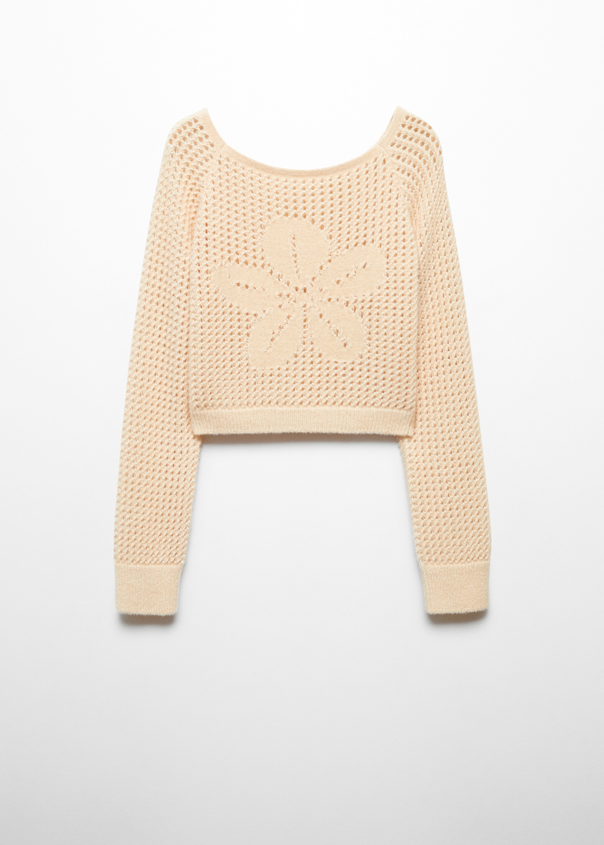 Openwork boat-neck sweater - Article without model