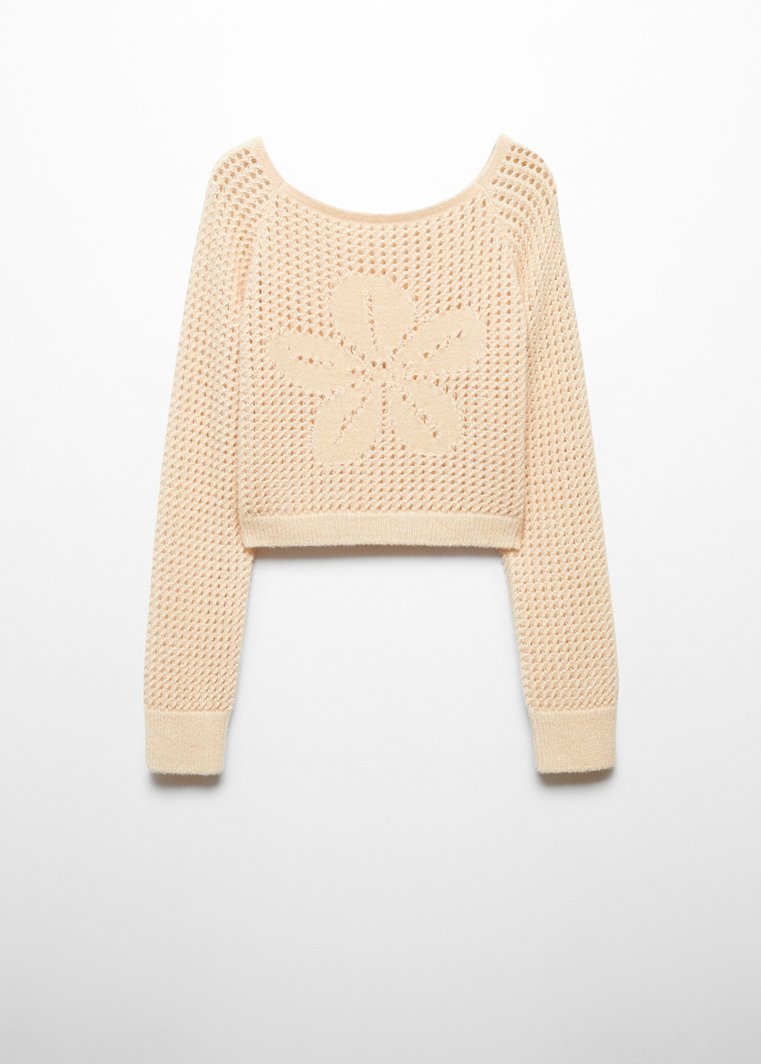 Openwork boat-neck sweater - Article without model