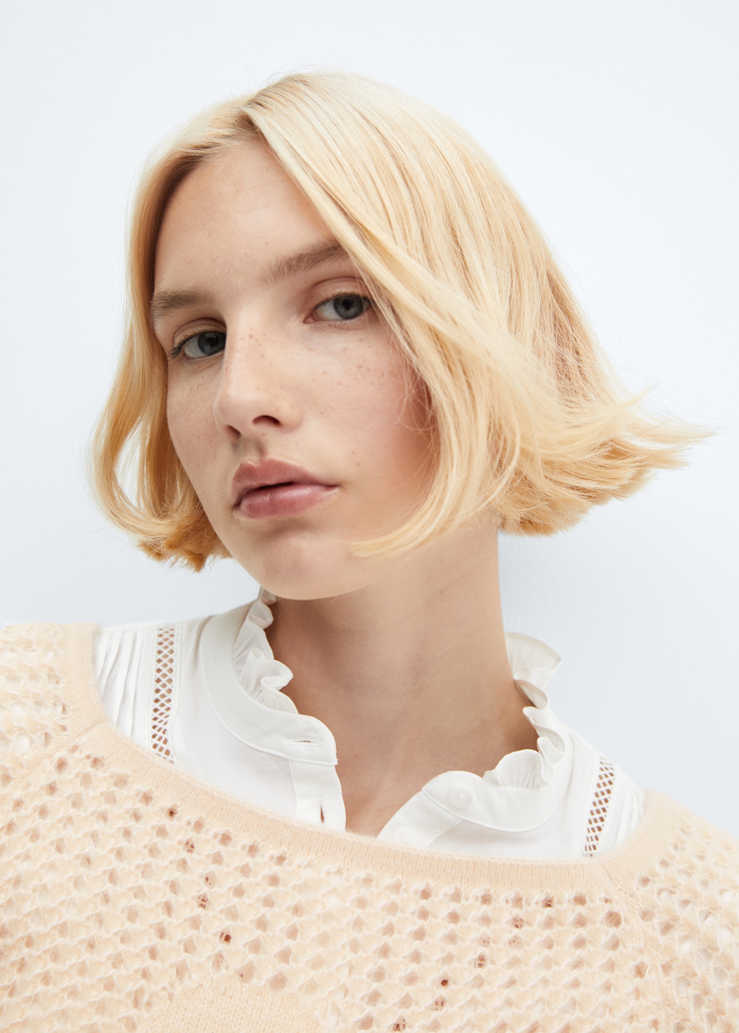 Openwork boat-neck sweater - Details of the article 1