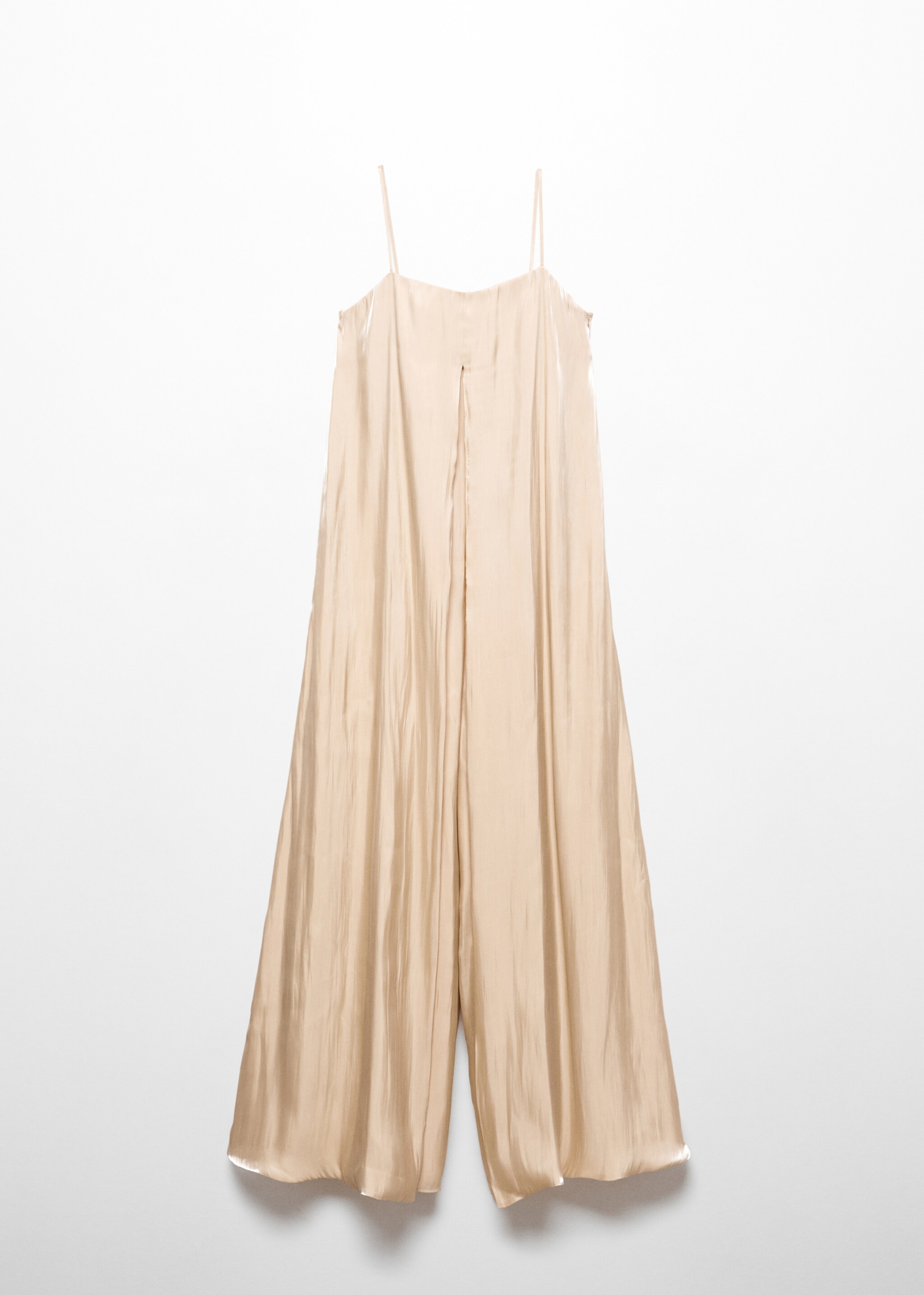 Satin-finish overall with opening - Article without model, Gold. Ref: 57087114-00.
