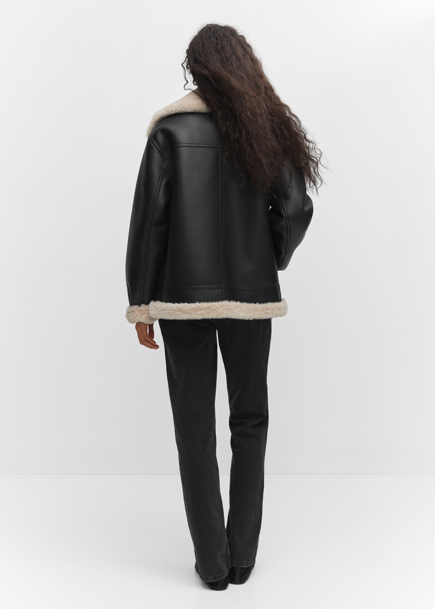 Veste double face simili-cuir - Verso de l’article