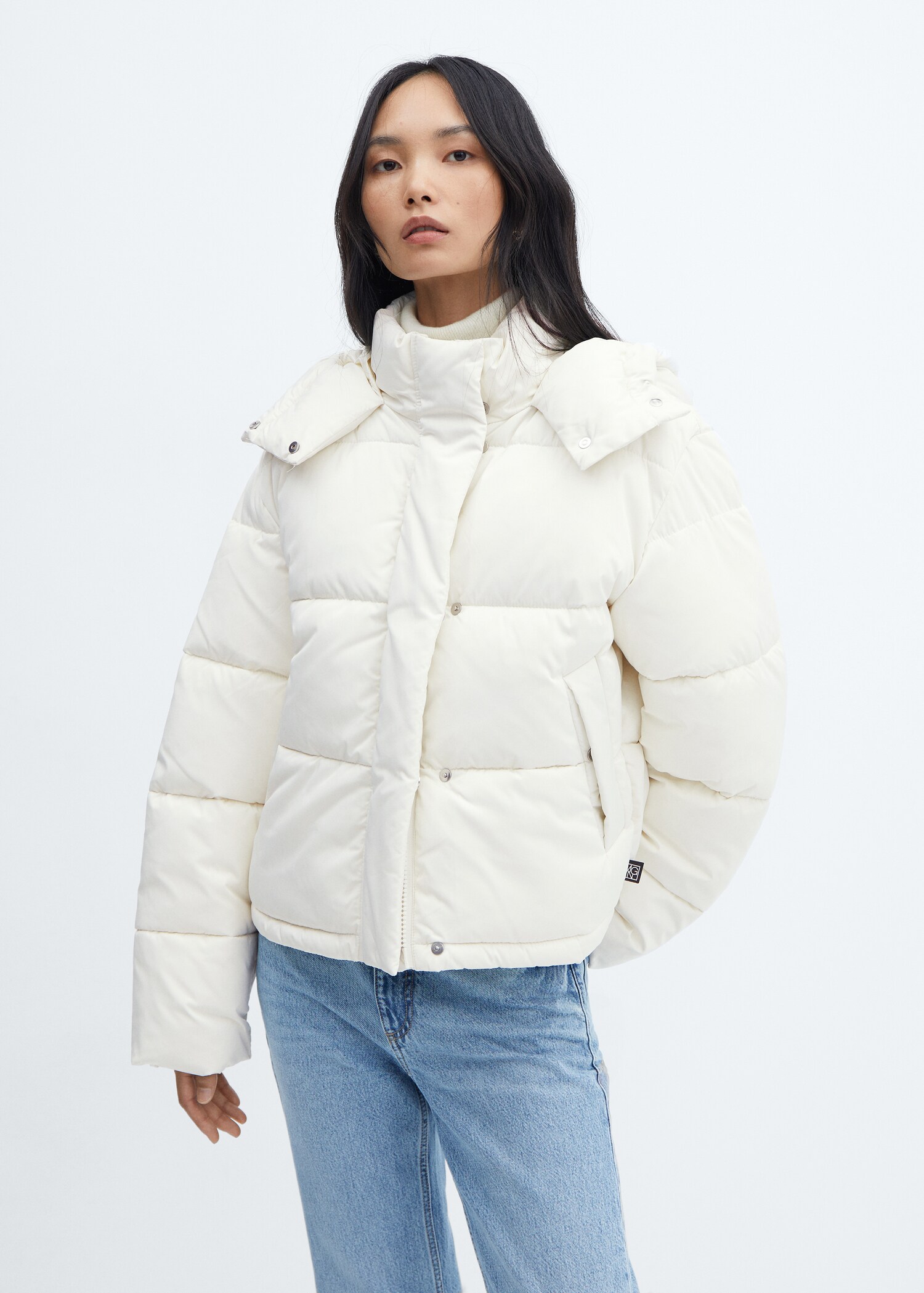 Short quilted anorak - Medium plane