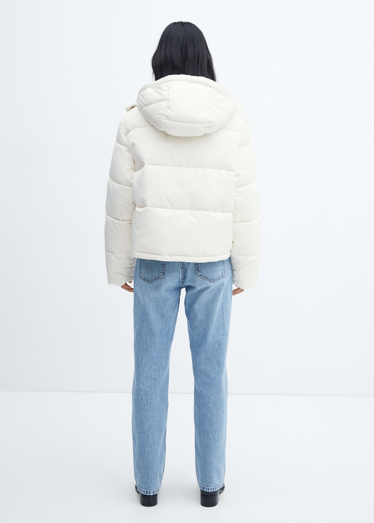 Short quilted anorak - Reverse of the article