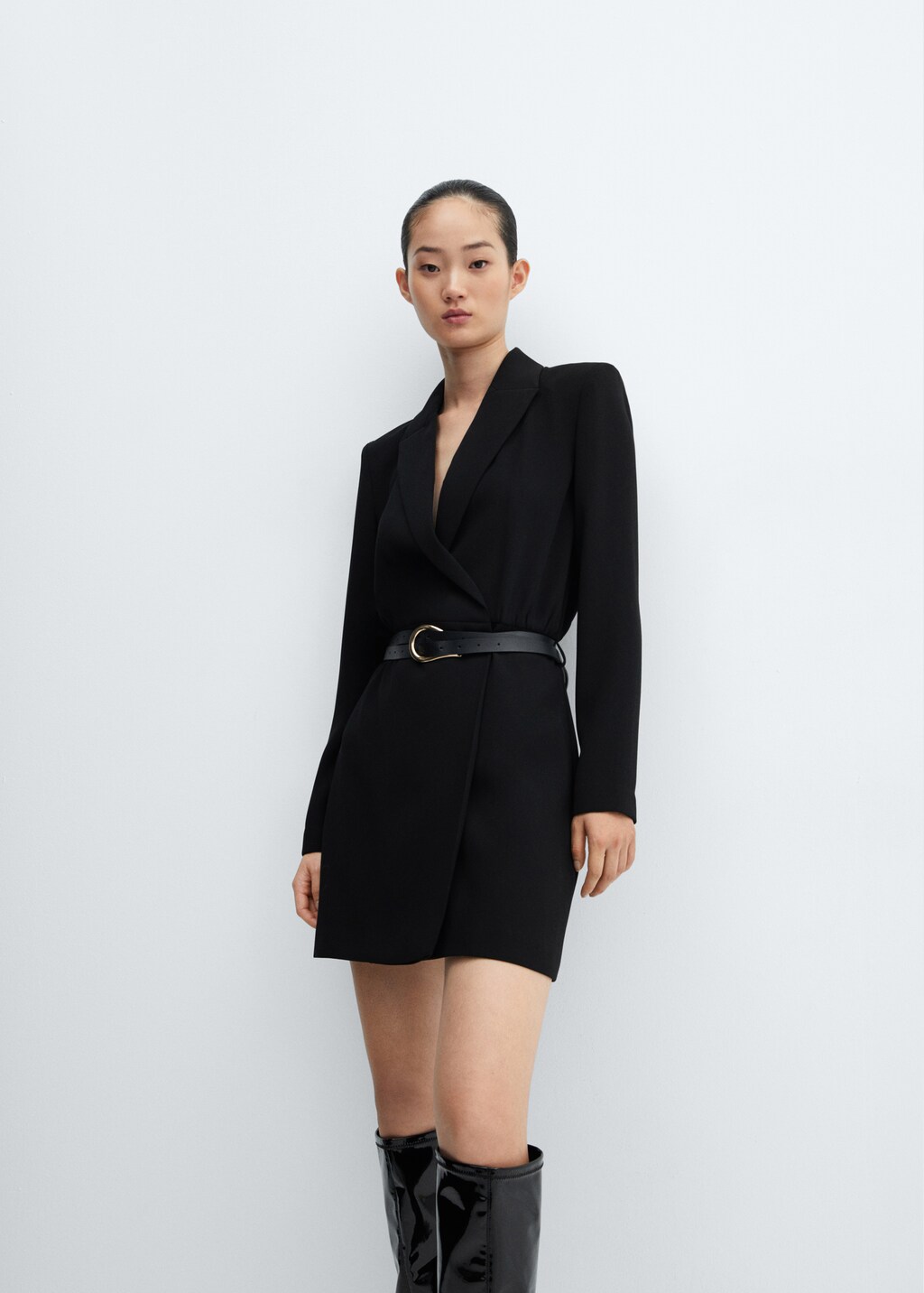 Belt wrap dress