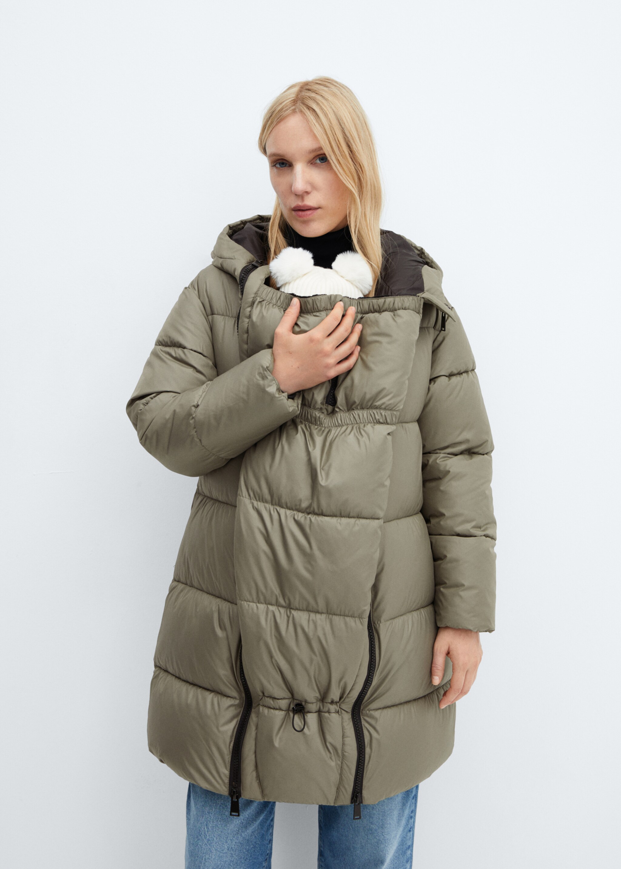 Anorak porteo acolchado con capucha - Detalle del artículo 1