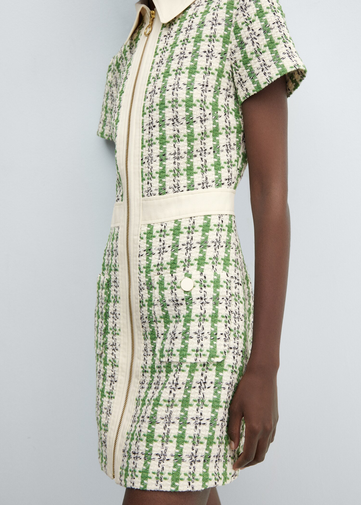 Tweed jurk met rits - Detail van het artikel 6