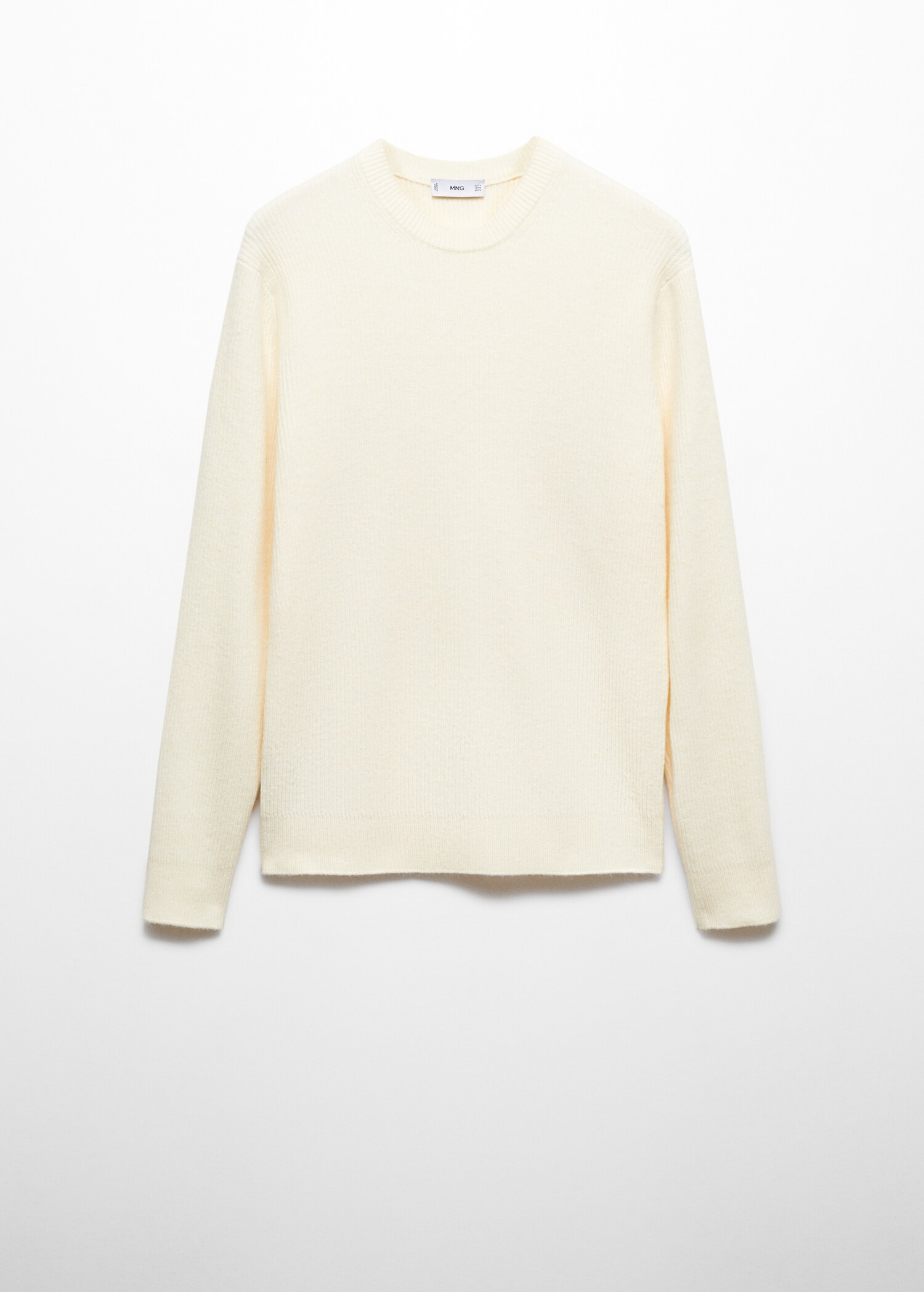 Ribbed knit sweater - Article without model
