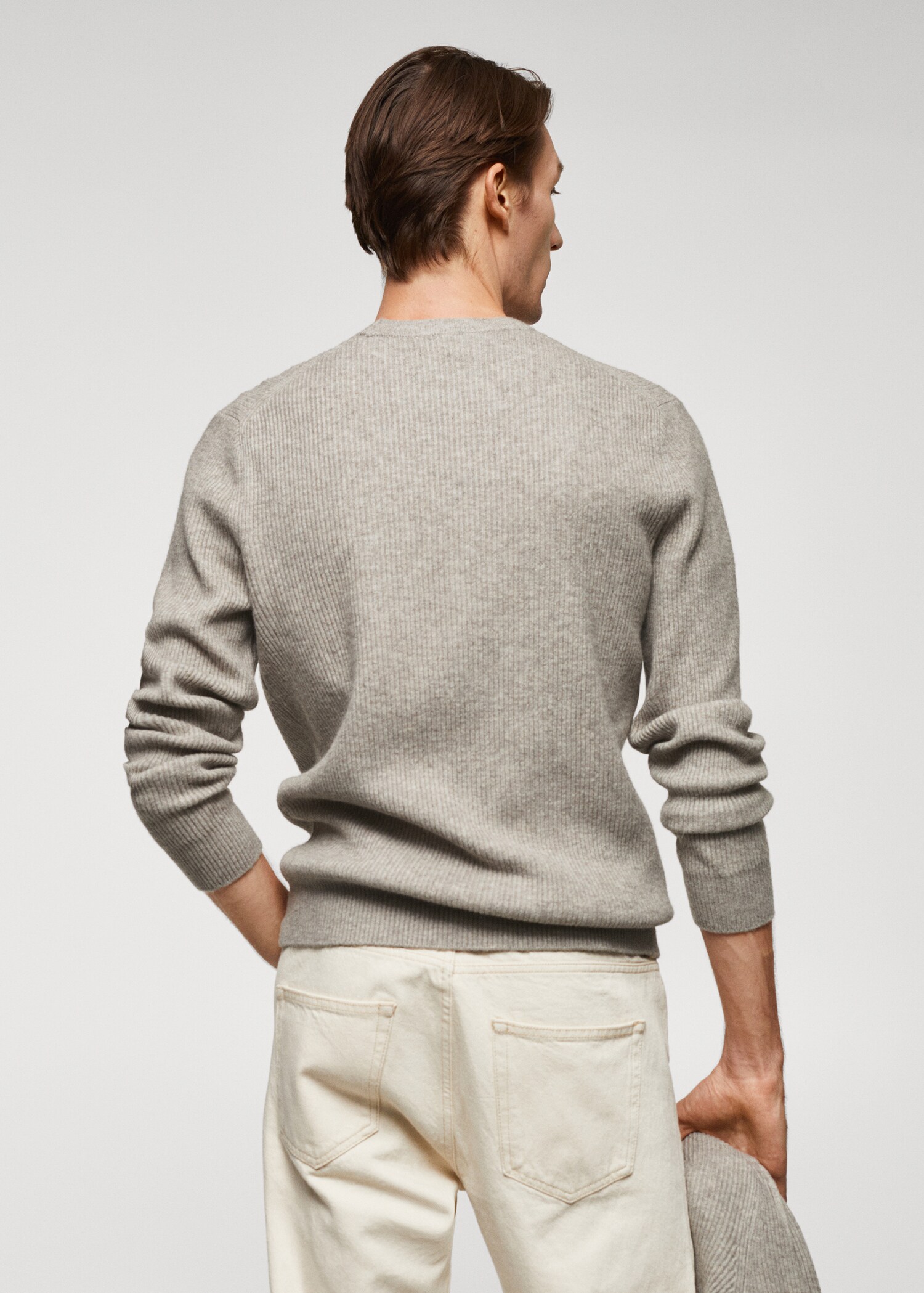 Ribbed knit sweater - Reverse of the article