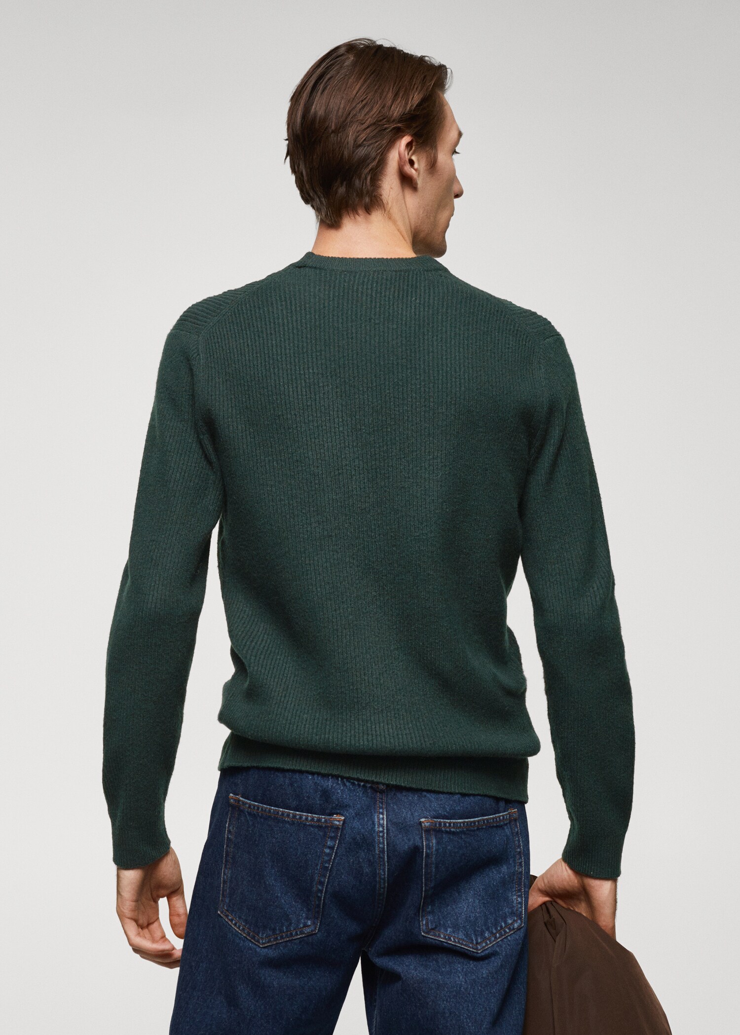 Ribbed knit sweater - Reverse of the article