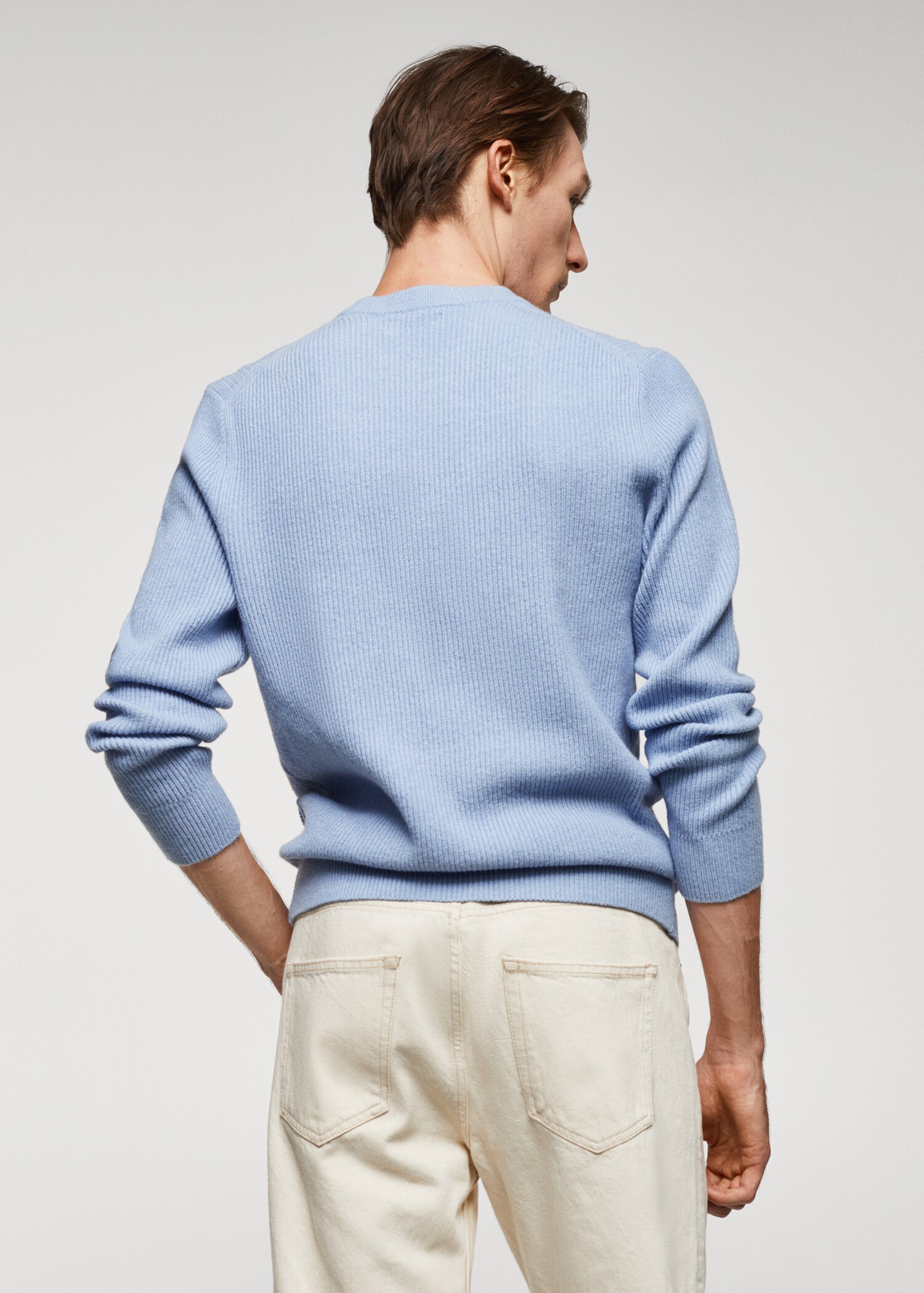 Ribbed knit sweater - Reverse of the article