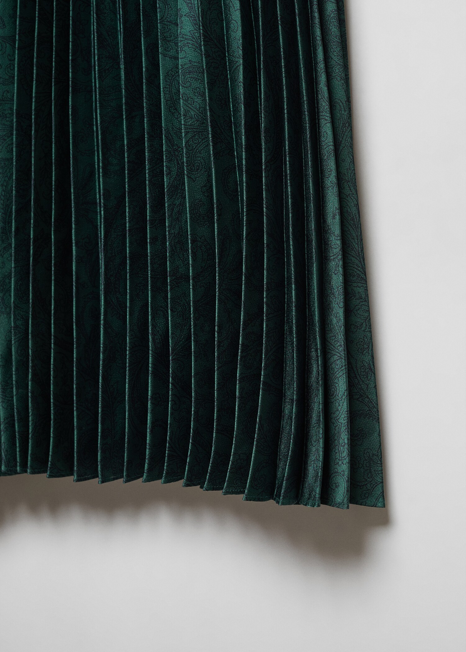 Paisley-print satin dress - Details of the article 8