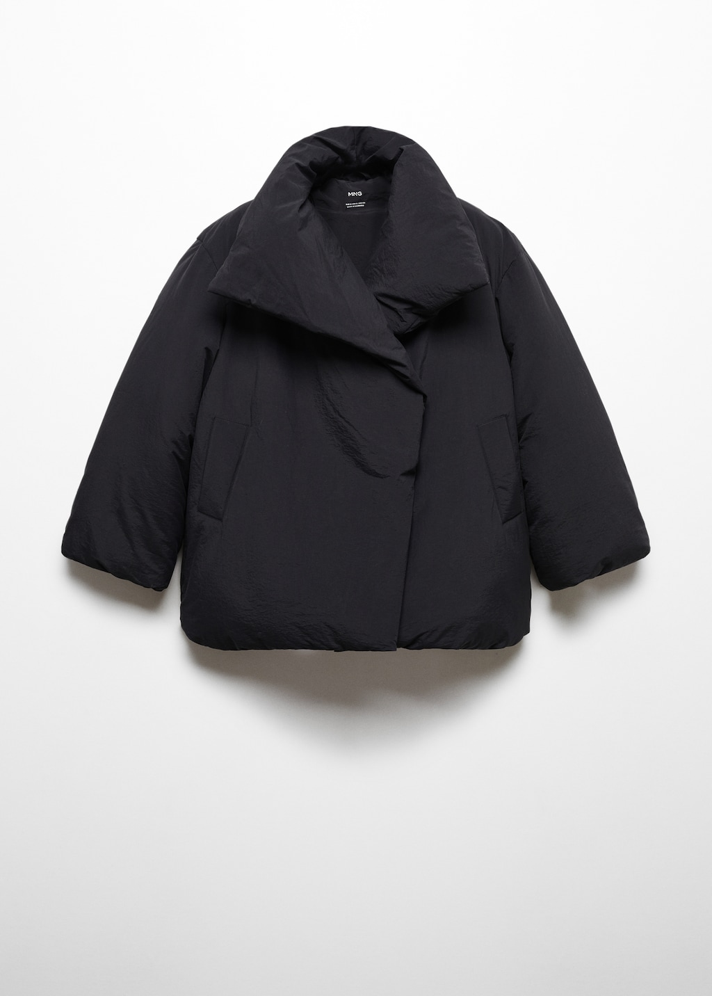 Short oversized padded anorak Women MANGO OUTLET USA