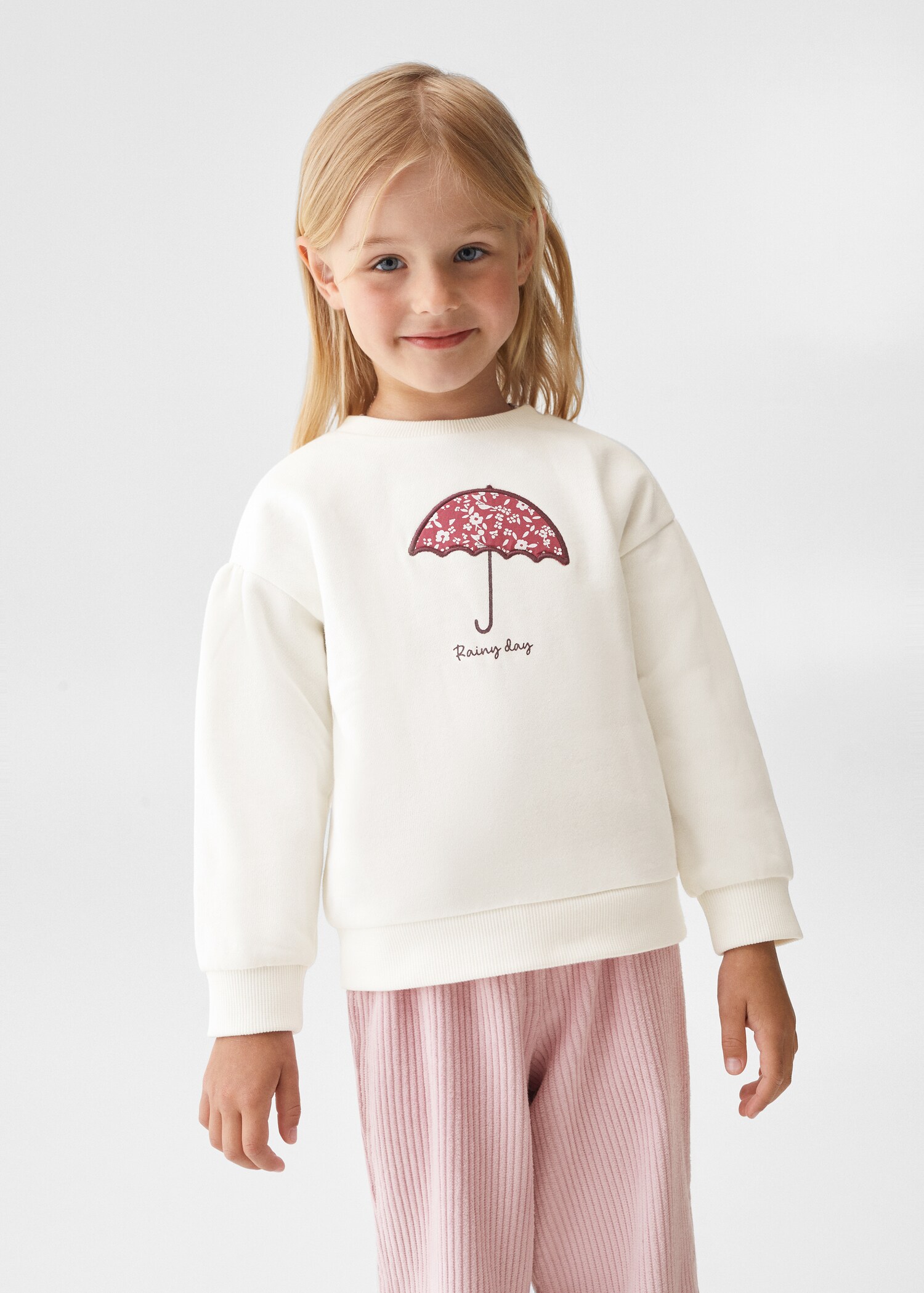 Sudadera dibujo estampado - Plano medio
