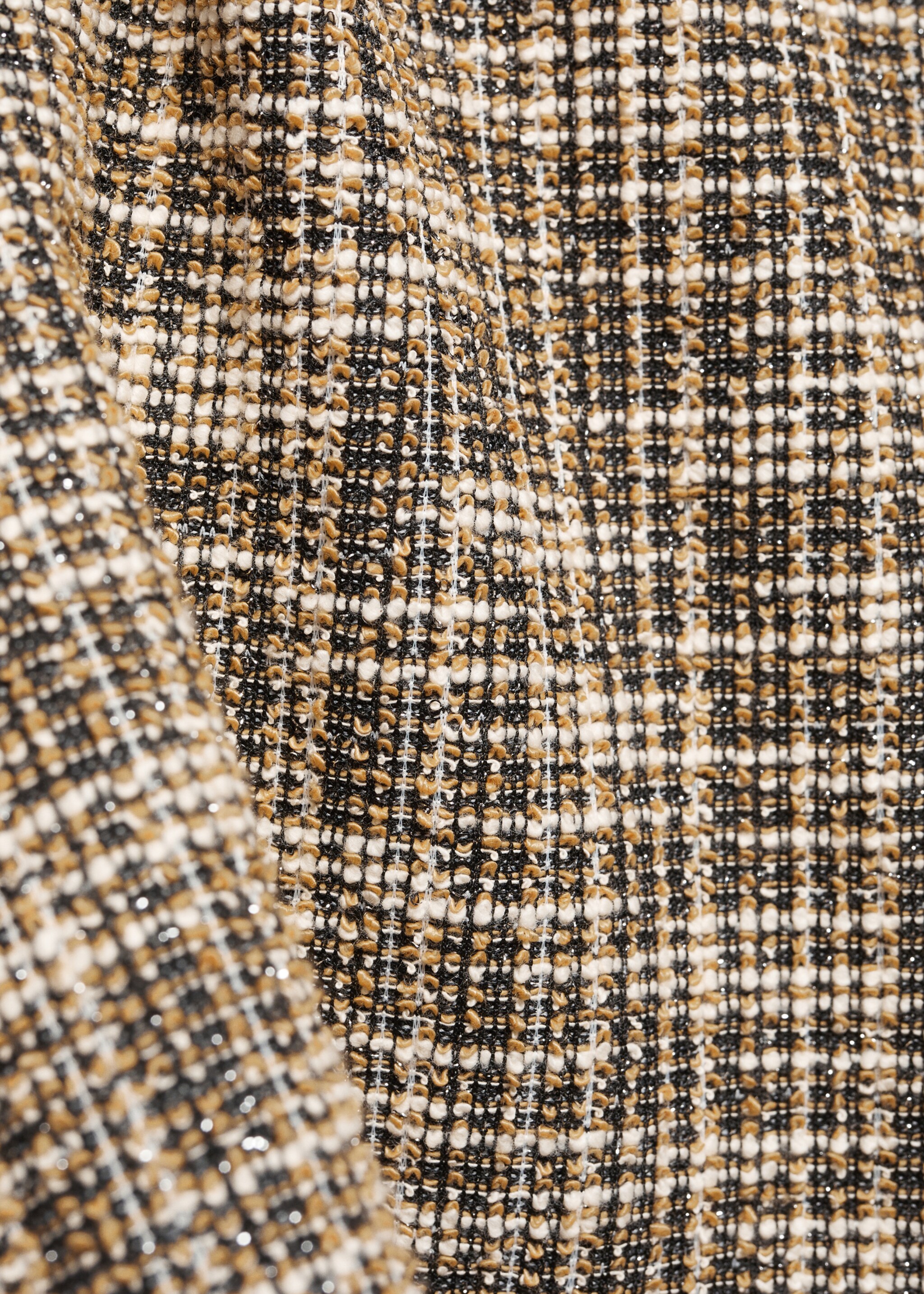 Marbled tweed sweatshirt - Details of the article 8, Beige. Ref: 57087736-00.