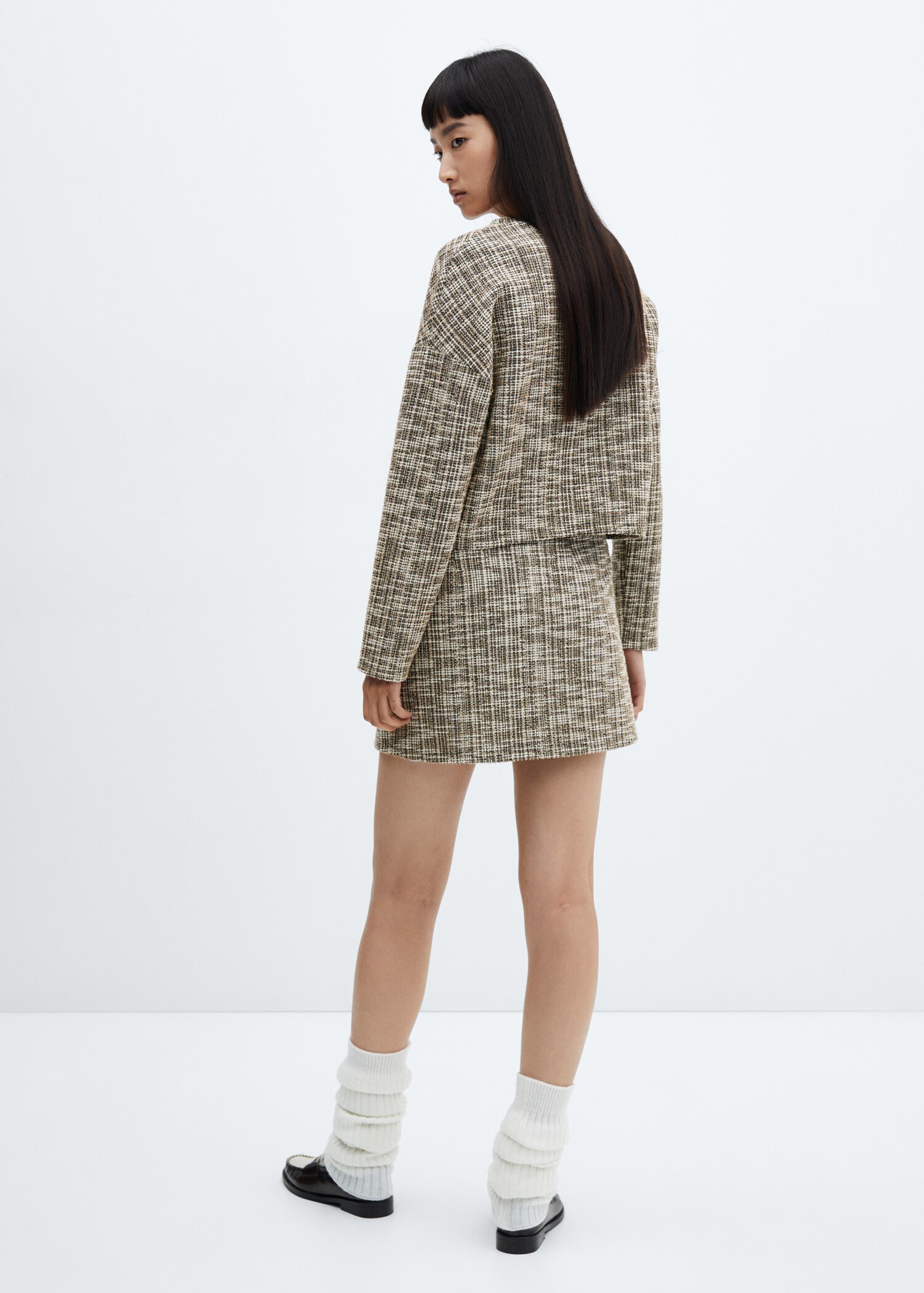 Sudadera tweed jaspeada - Reverso del artículo