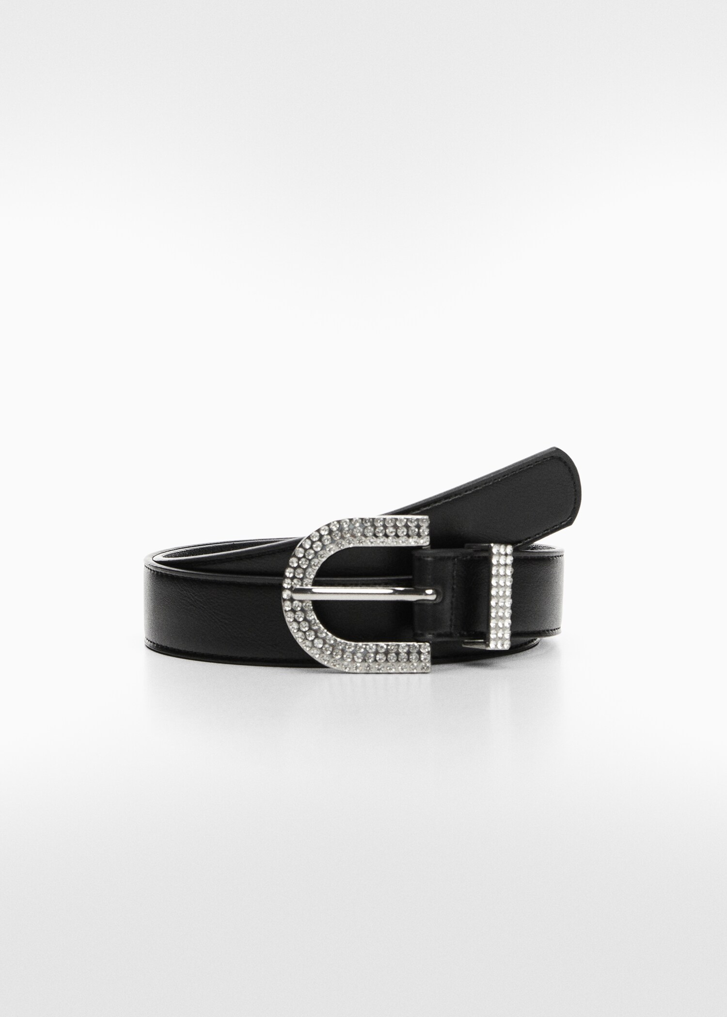 Faceted crystal buckle belt - Article without model