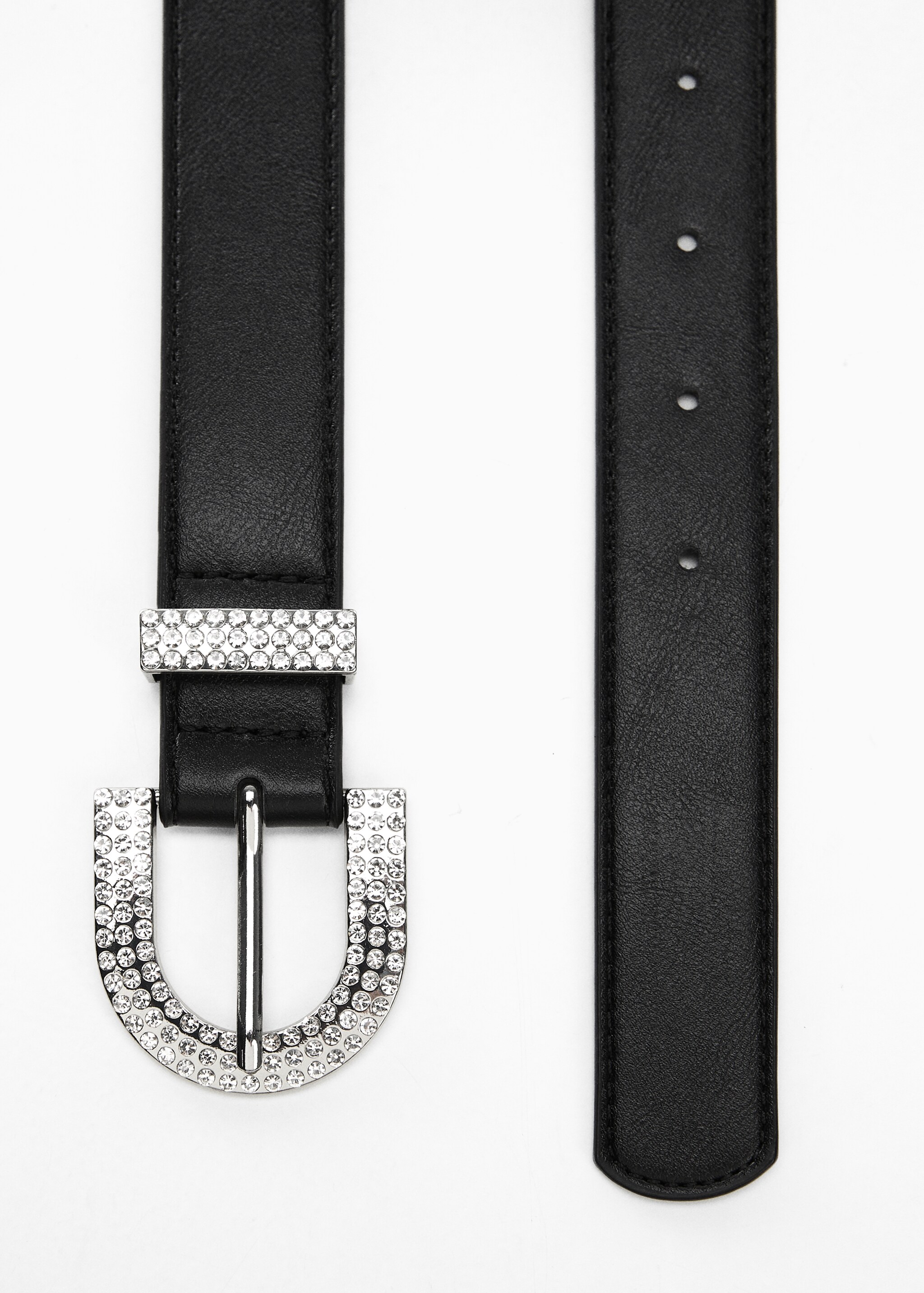 Faceted crystal buckle belt - Details of the article 1