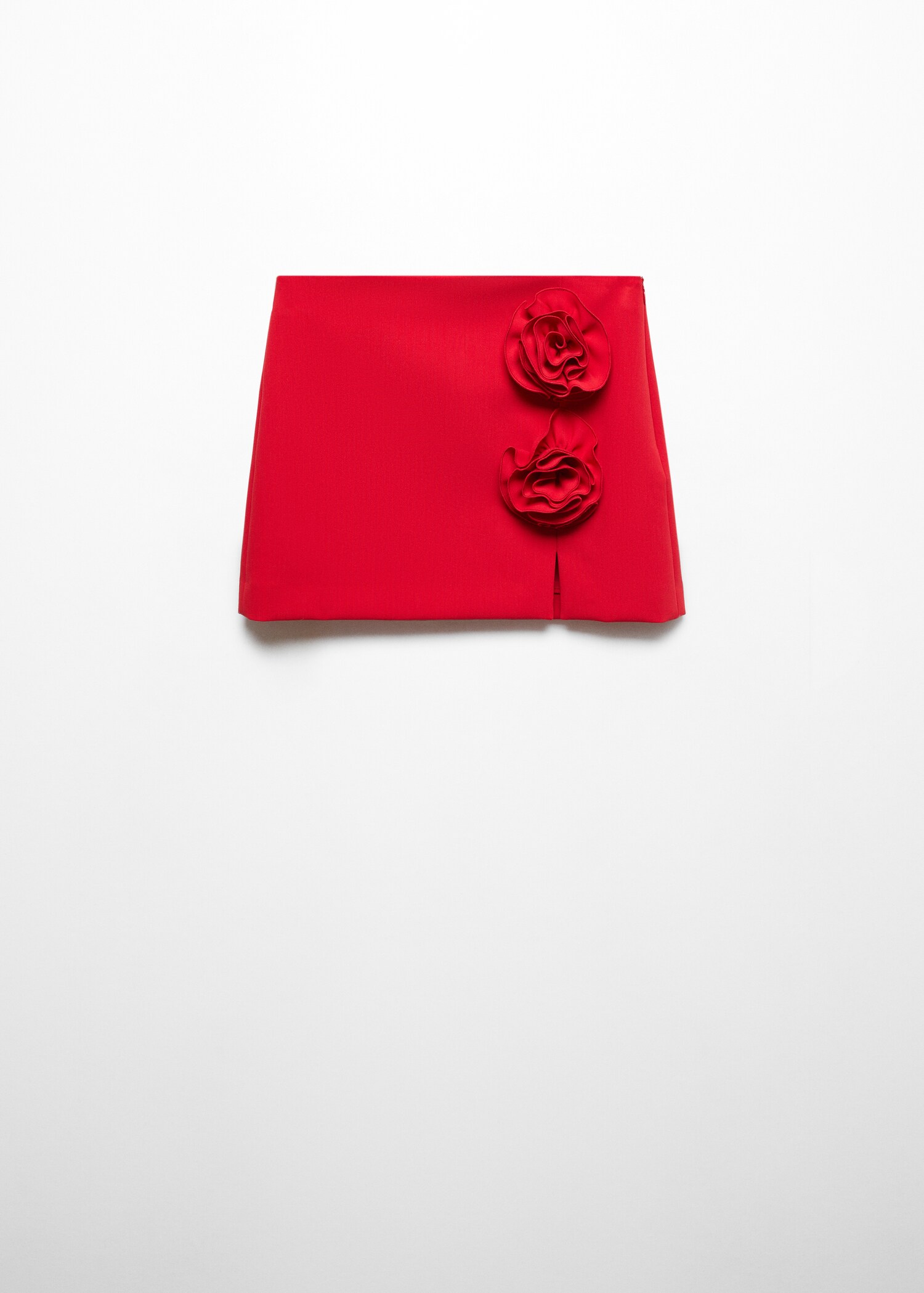 Mini-skirt with flower appliqué - Article without model