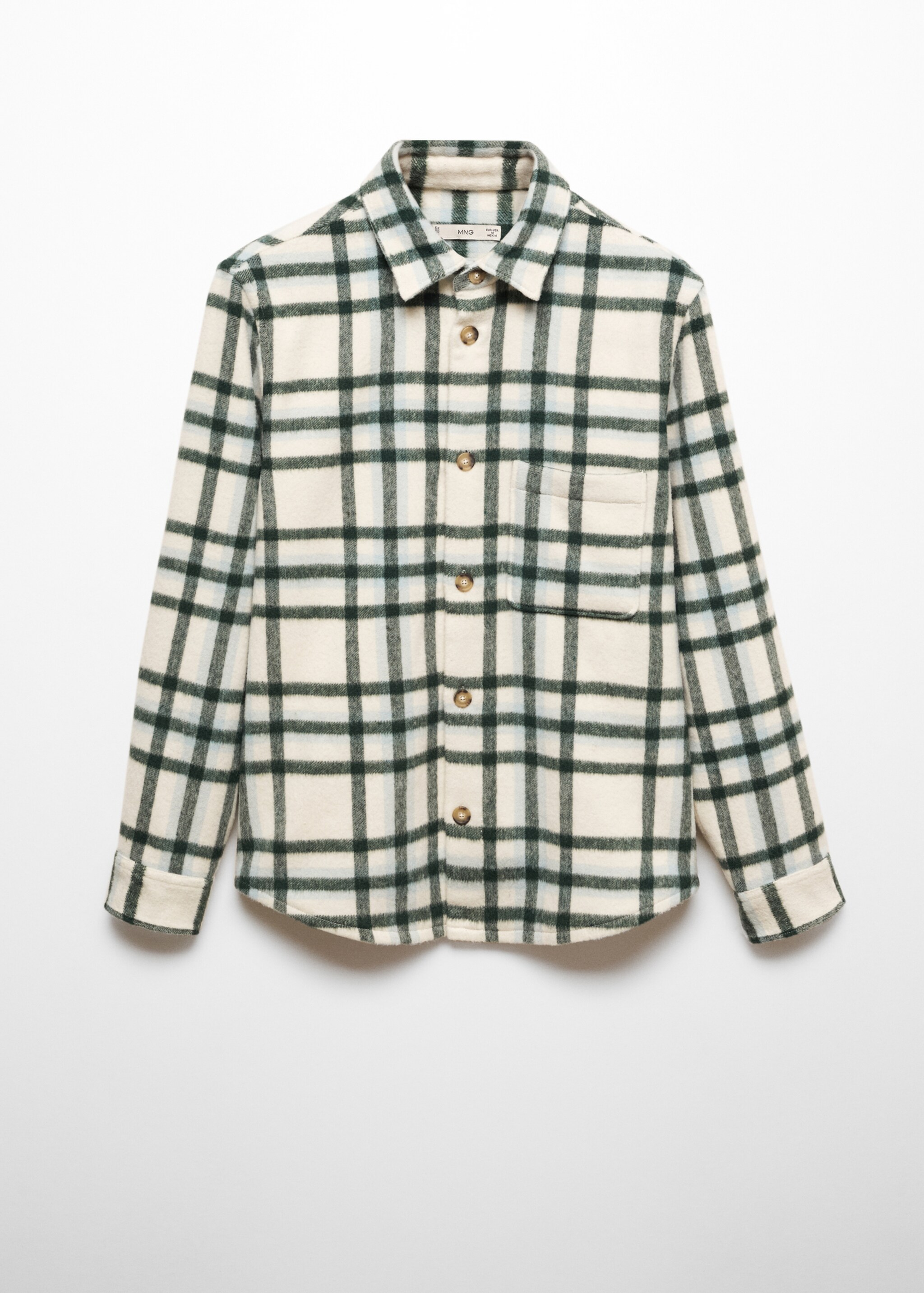 Sobrecamisa lana cuadros - Artículo sin modelo
