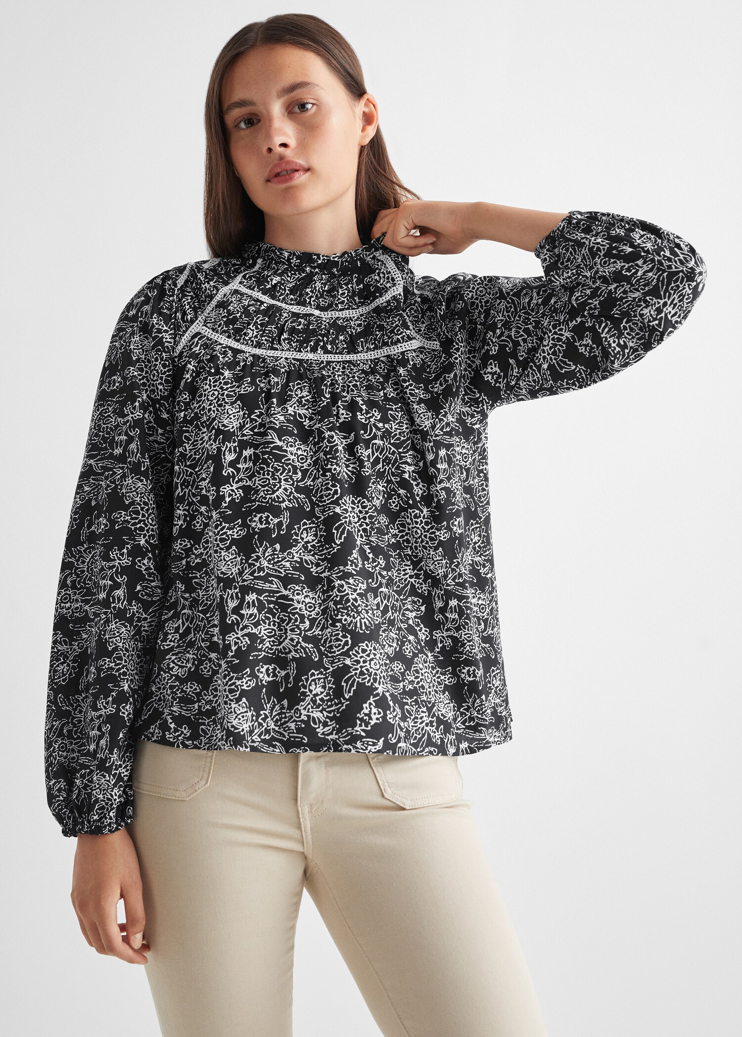 Blouse met print - Middenvlak
