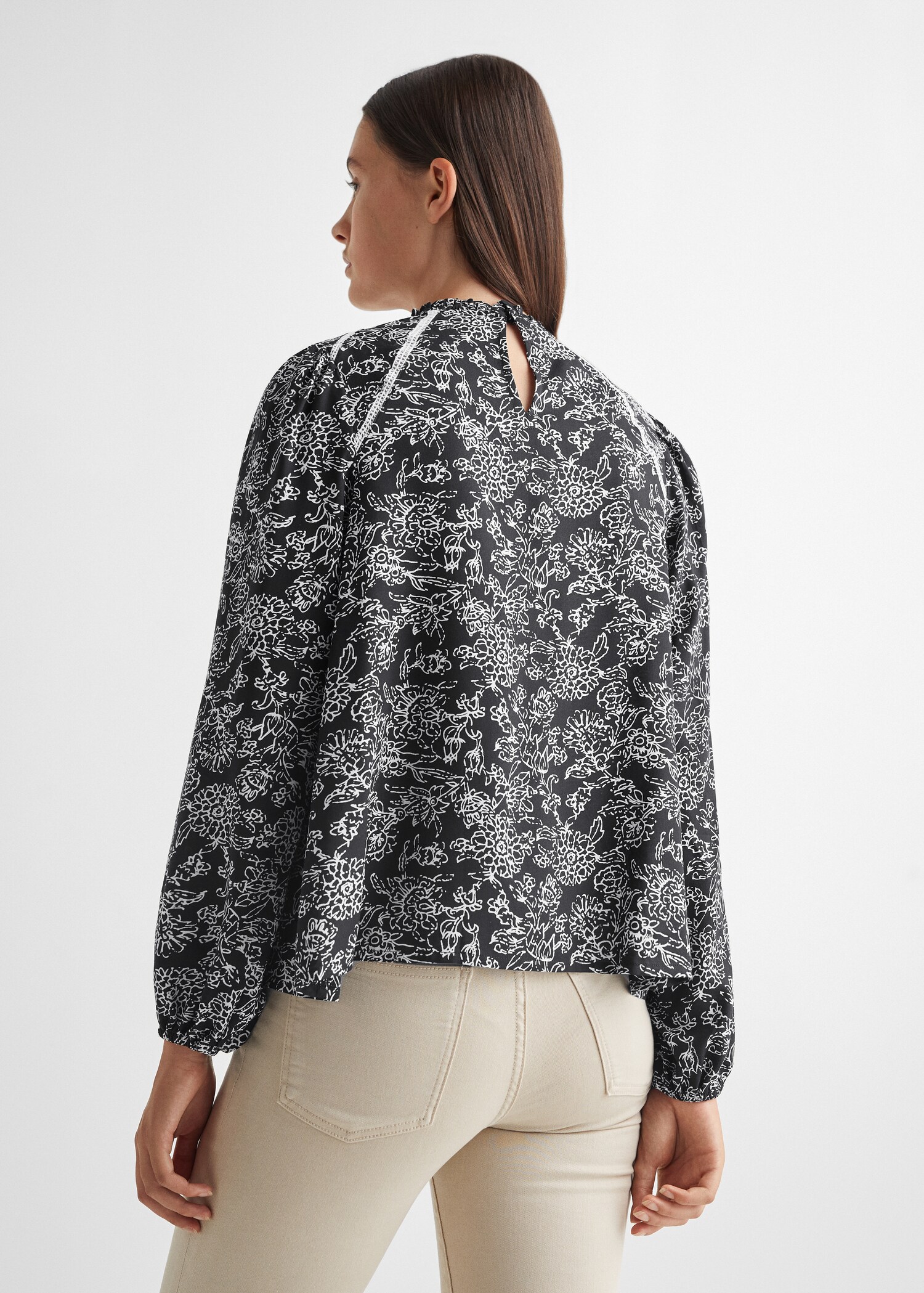 Blouse met print - Achterkant van het artikel