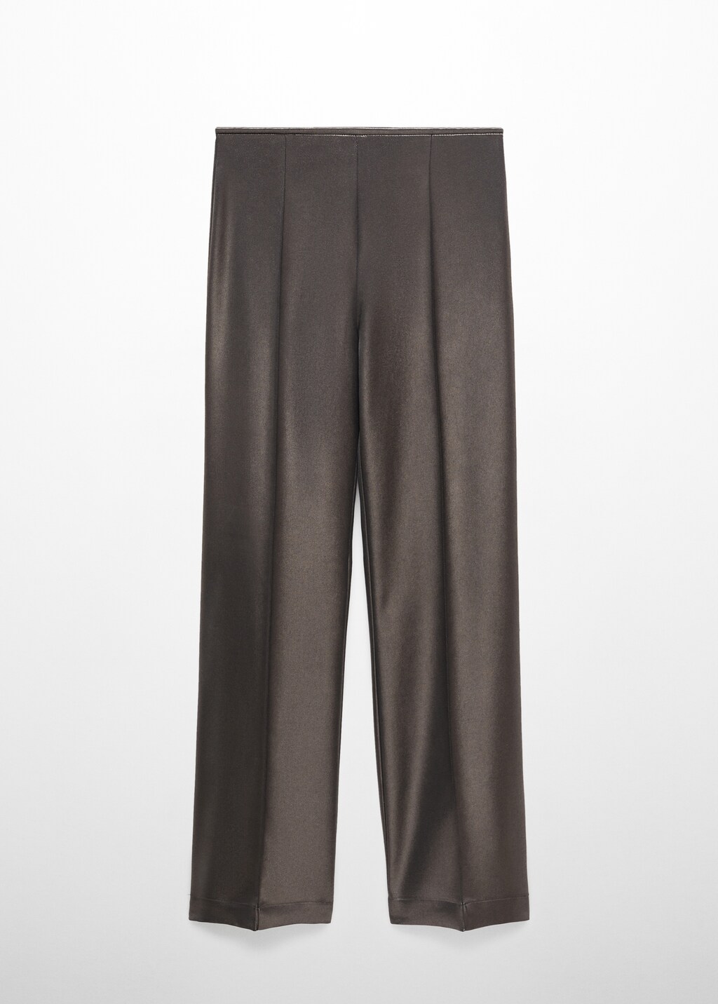 Metallic-effect pants - Women | MANGO OUTLET USA