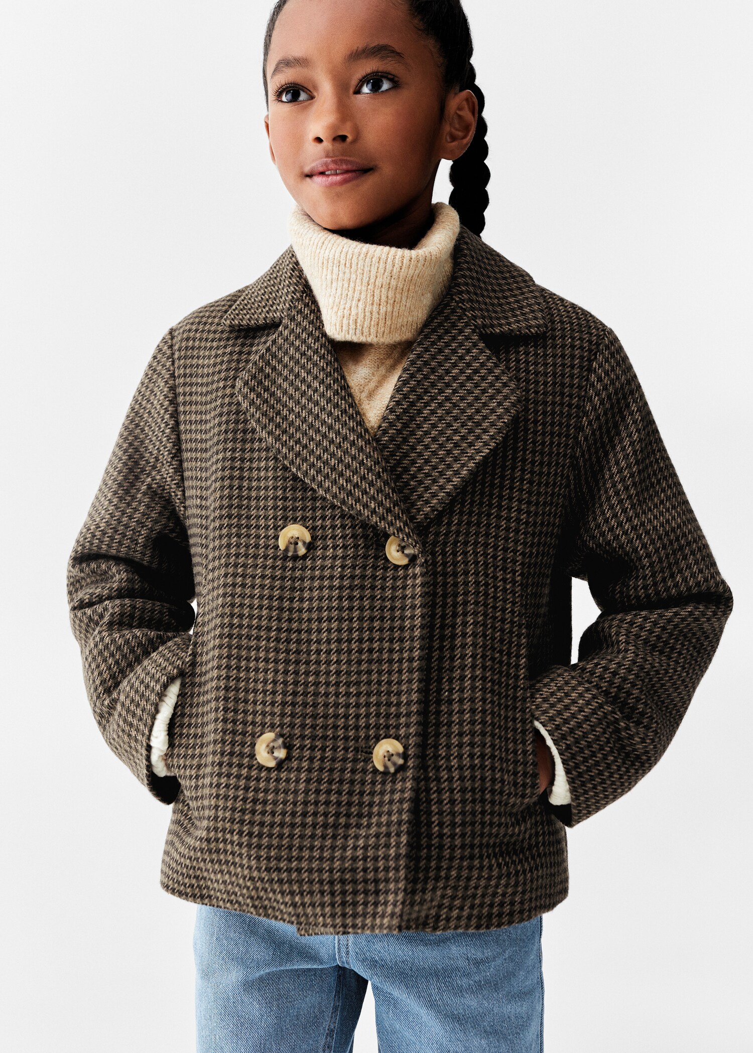 Houndstooth coat - Medium plane