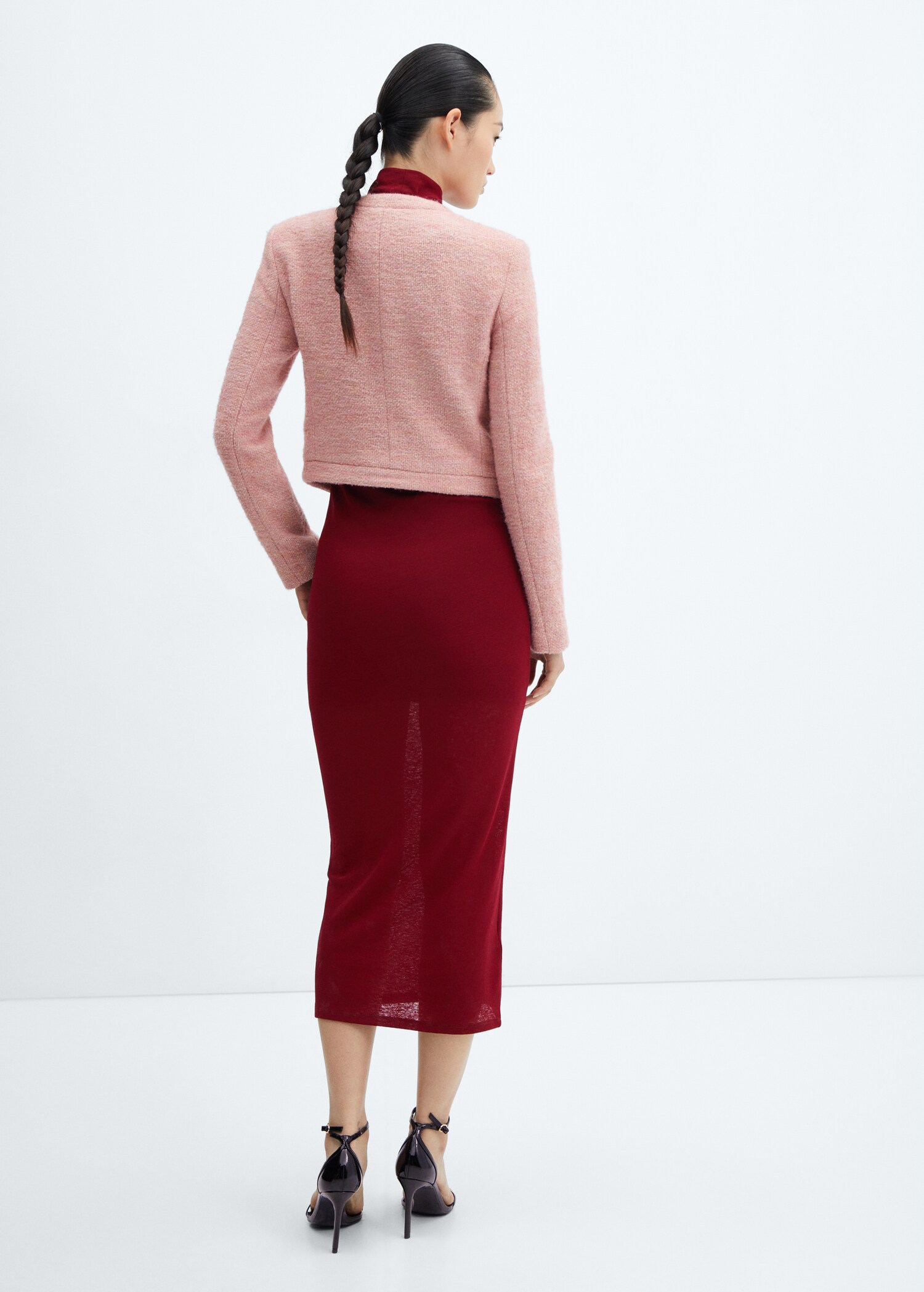 Strickjacke mit Knöpfen - Rückseite des Artikels