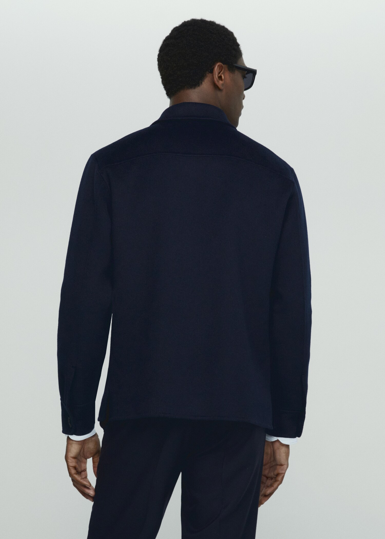 Sobrecamisa doble faç llana reciclada - Revers de l'article