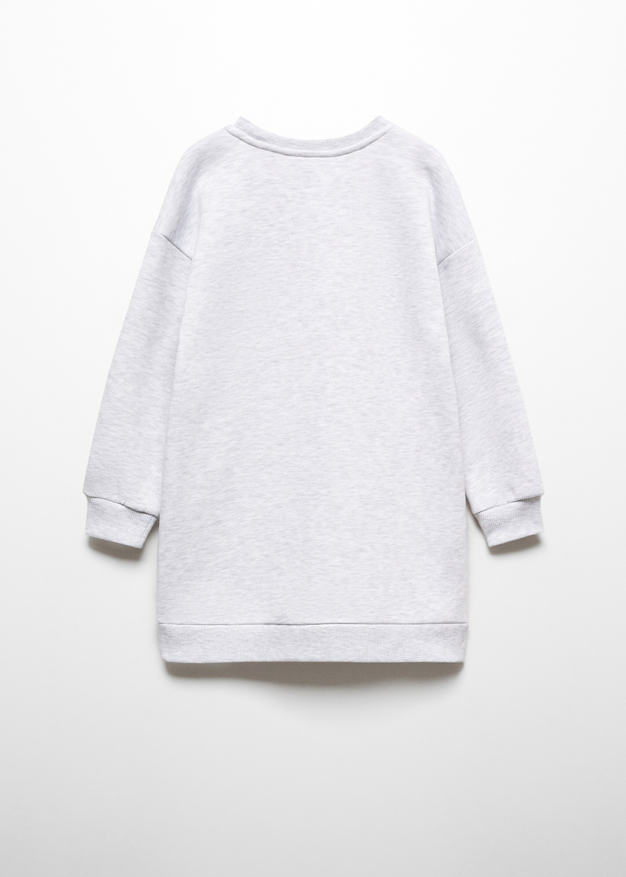 Vestido sudadera mensaje - Reverso del artículo