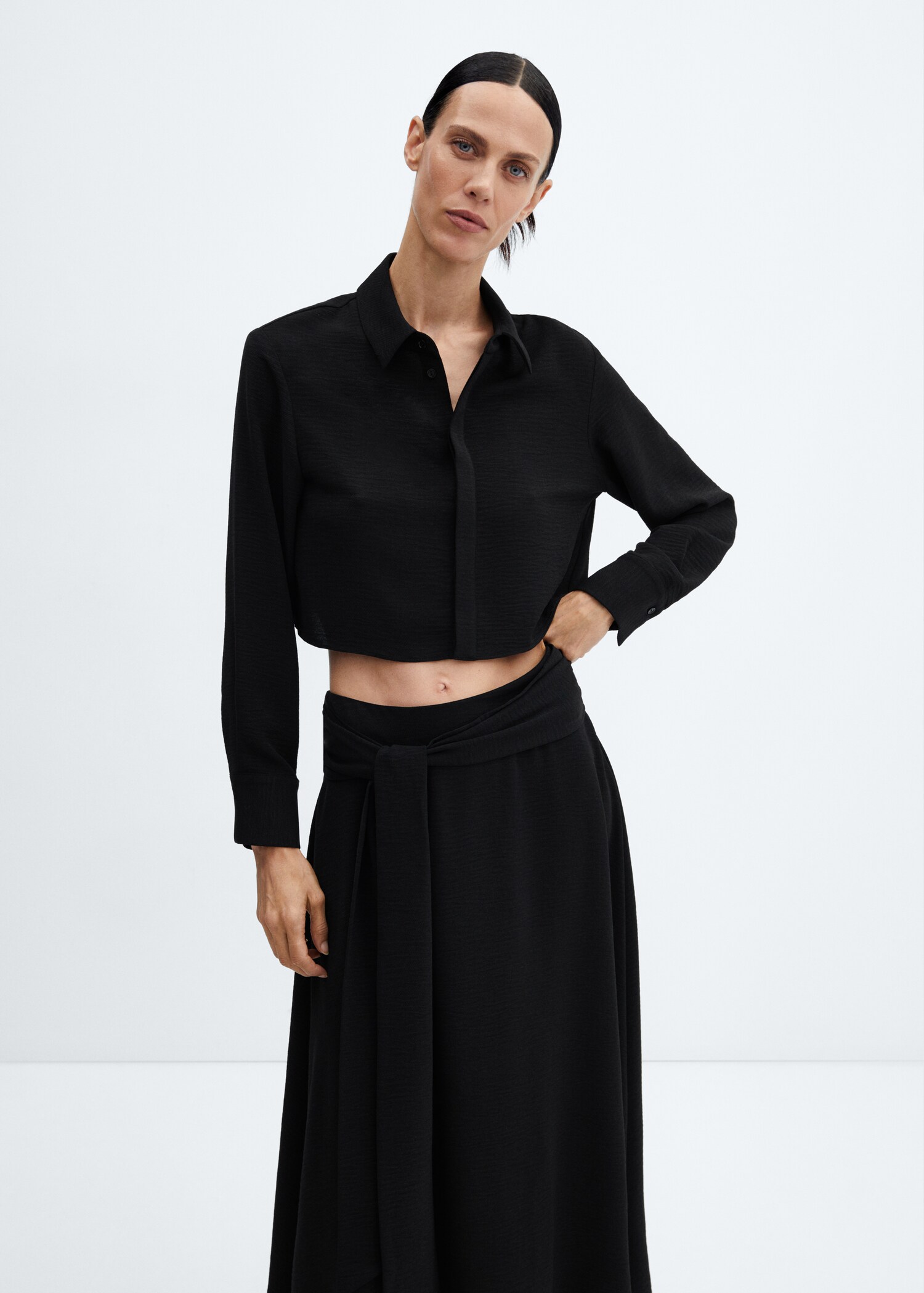 Bow midi skirt - Details of the article 1