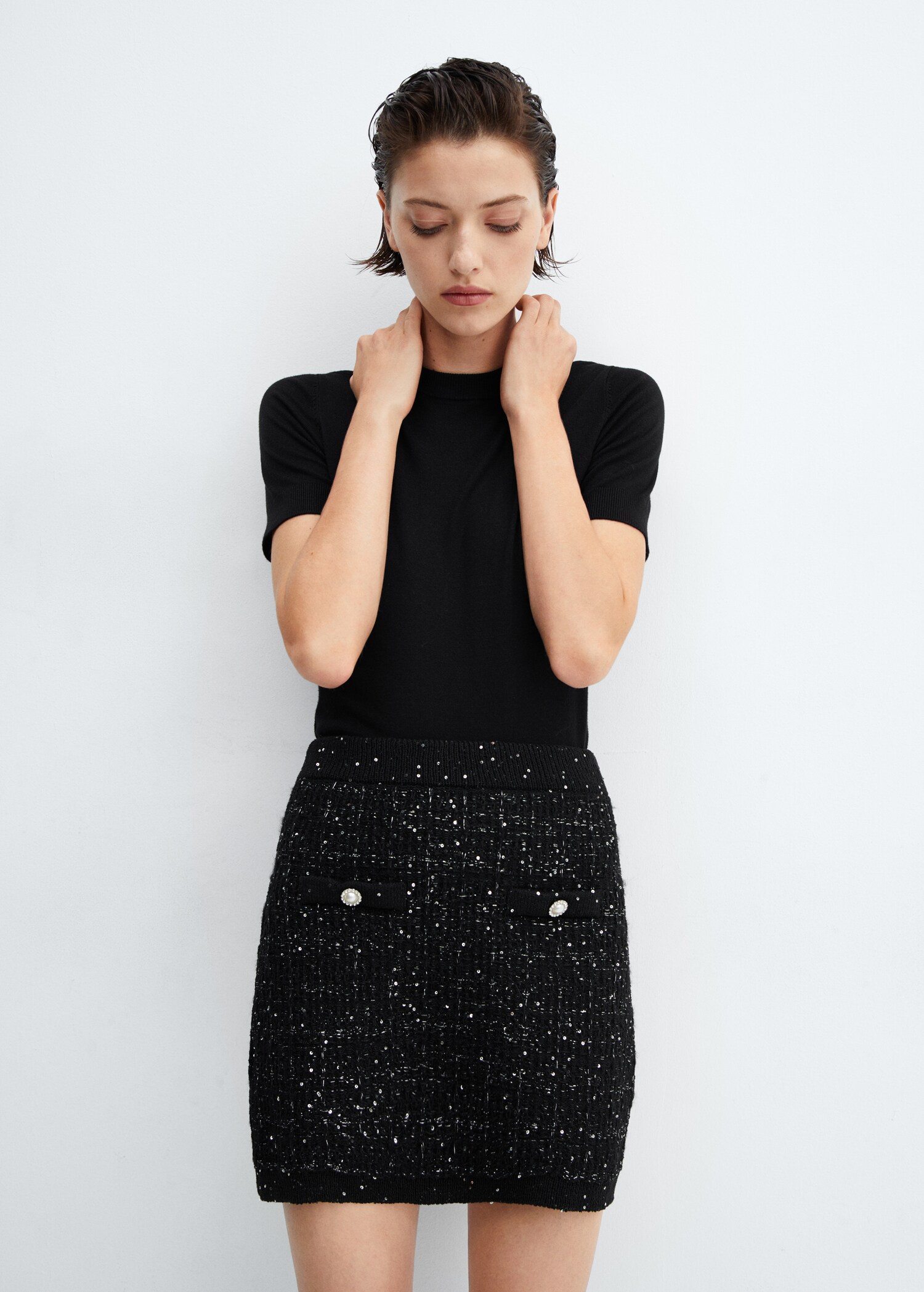 Tweed rok met knopen - Detail van het artikel 2