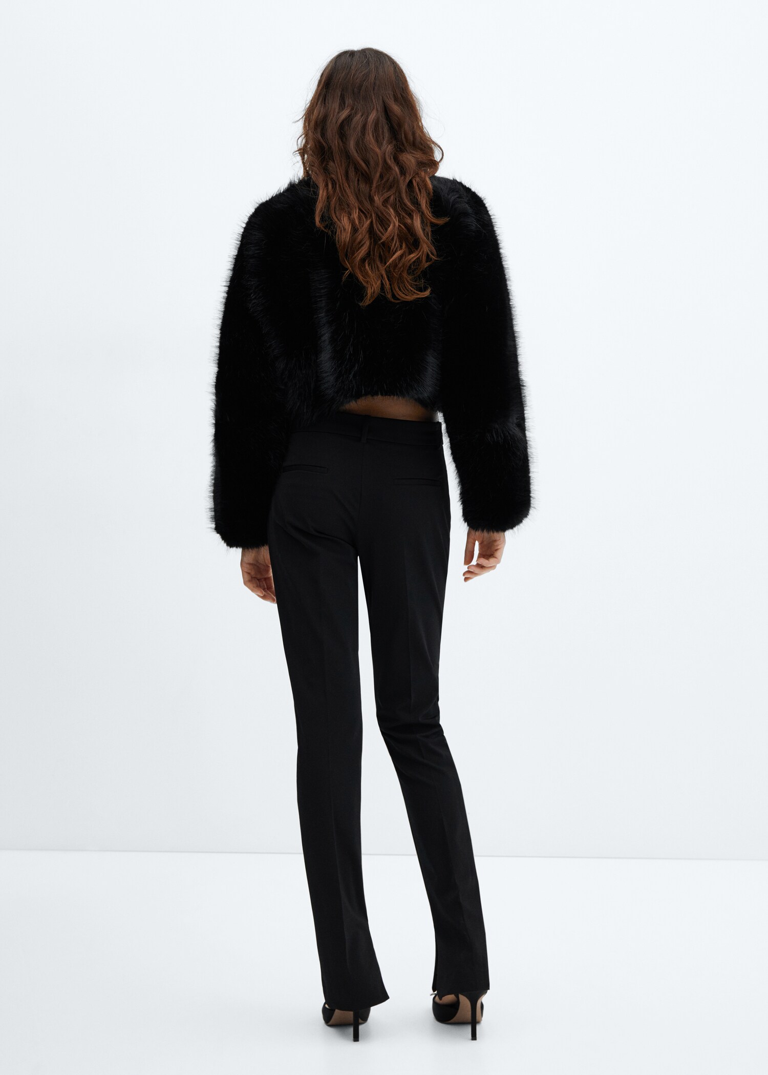 Giacca effetto pelliccia - Retro dell'articolo