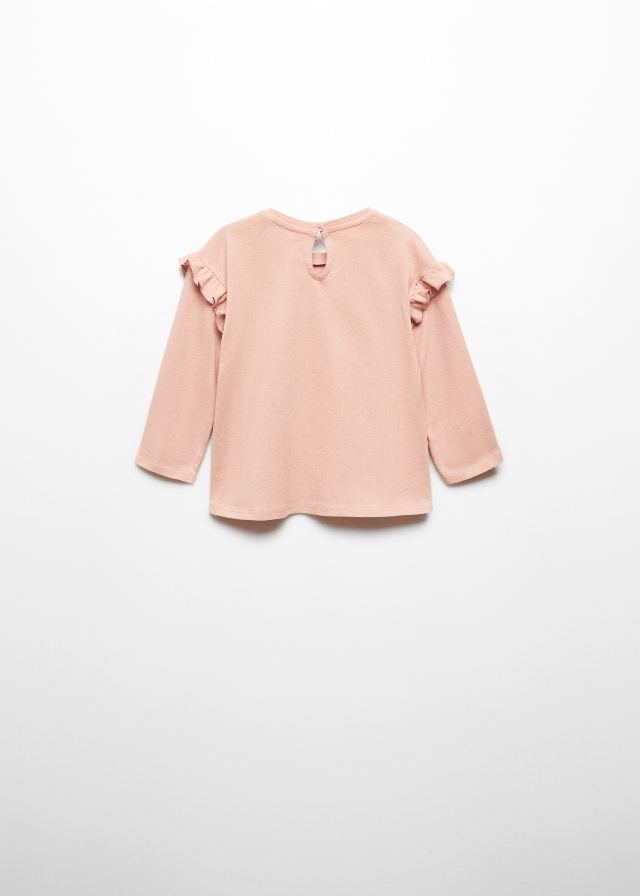 Ruffled printed t-shirt - Reverse of the article