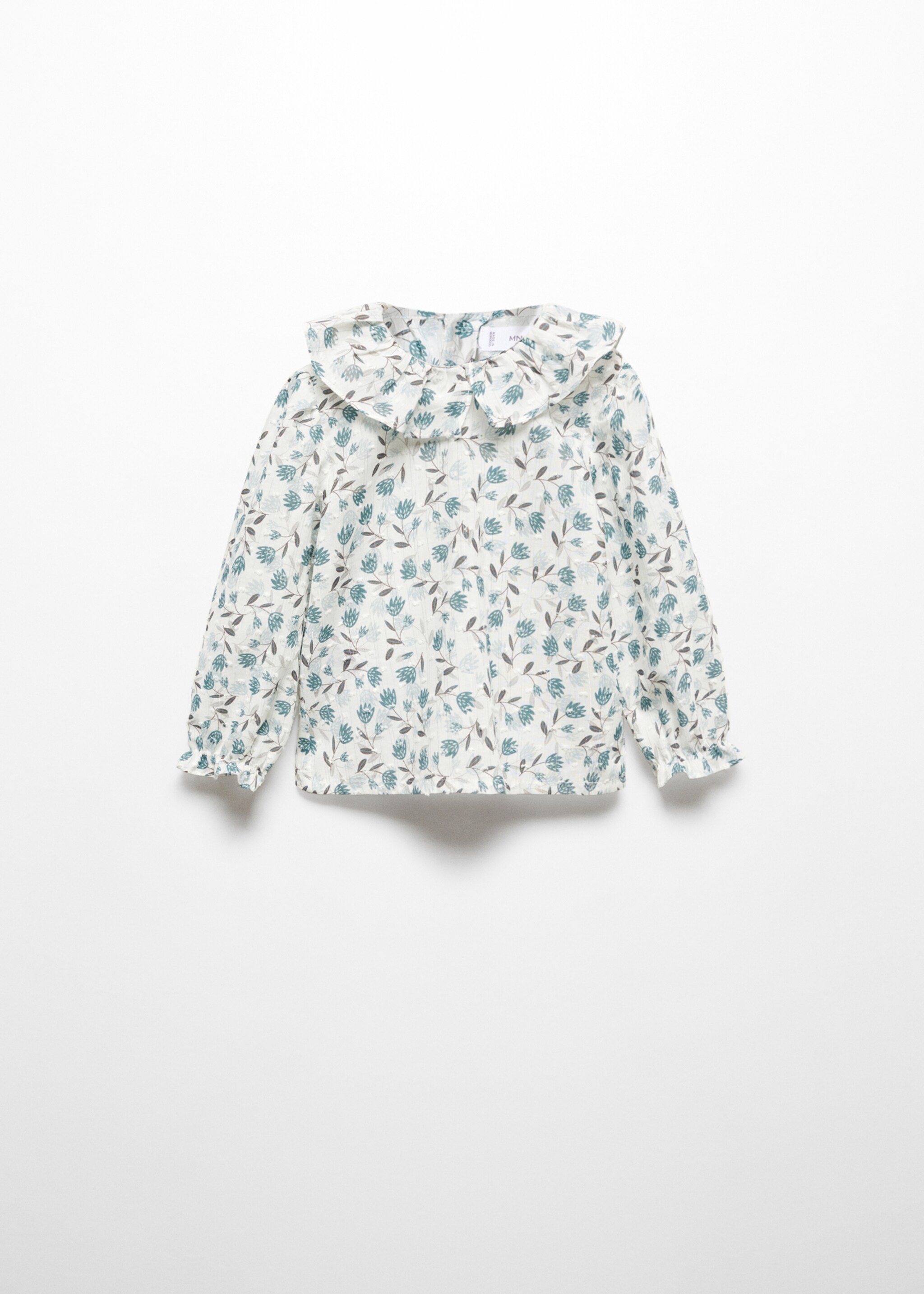 Bavlněná halenka s potiskem - Zboží bez modelu, Bílá. Ref: 57089097-00.